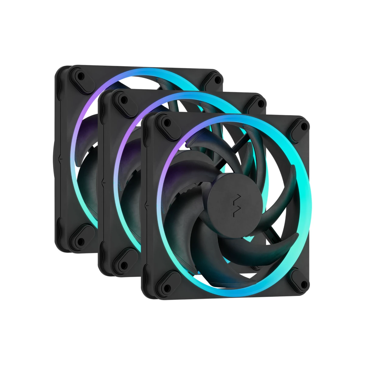 Fractal Design Momentum 12 ARGB 120mm PWM 3 Pack Fans - Black | FD-F-MR1-1203