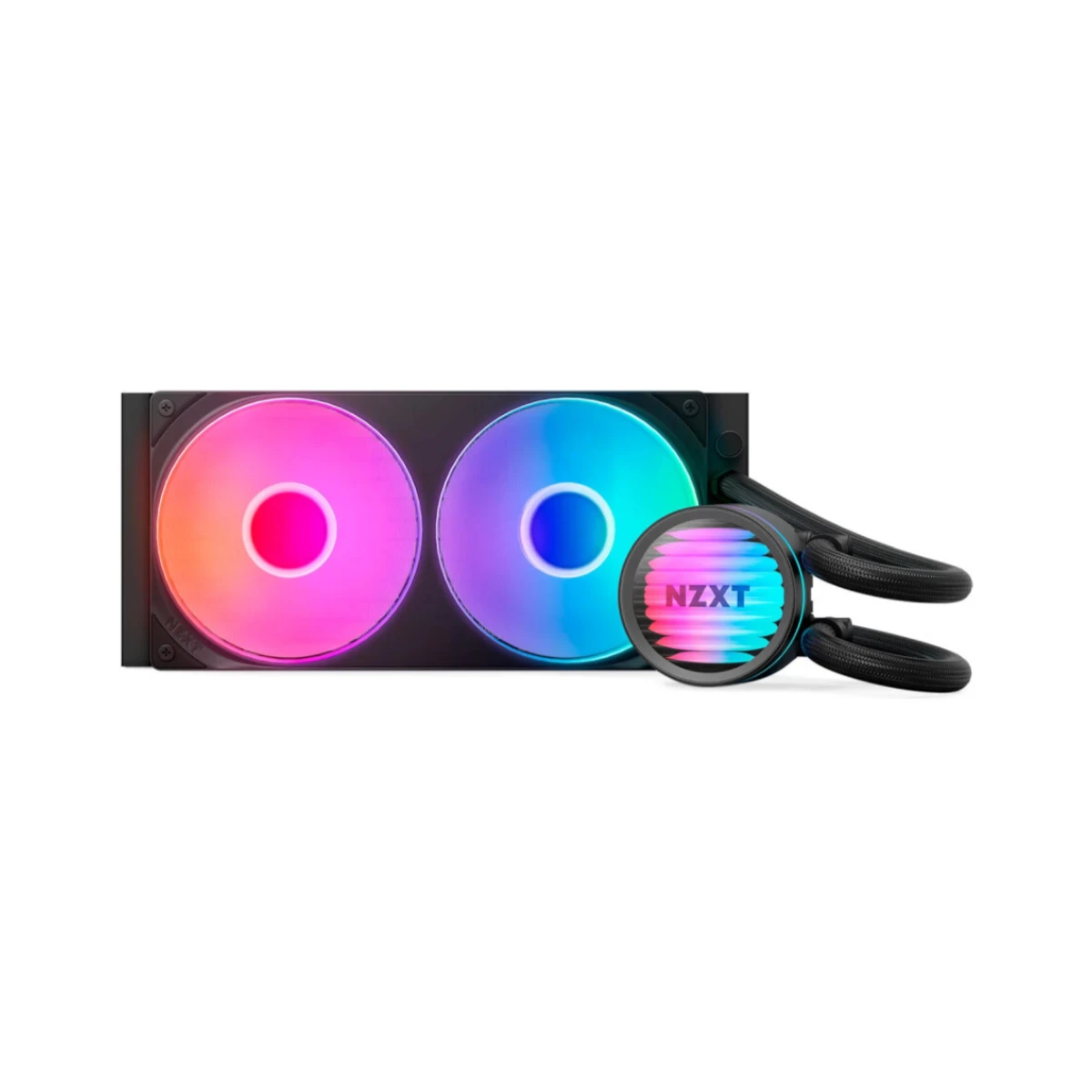 NZXT 240mm Kraken Core RGB CPU Liquid Cooler – Black - RL-KR24C-B1 view 2