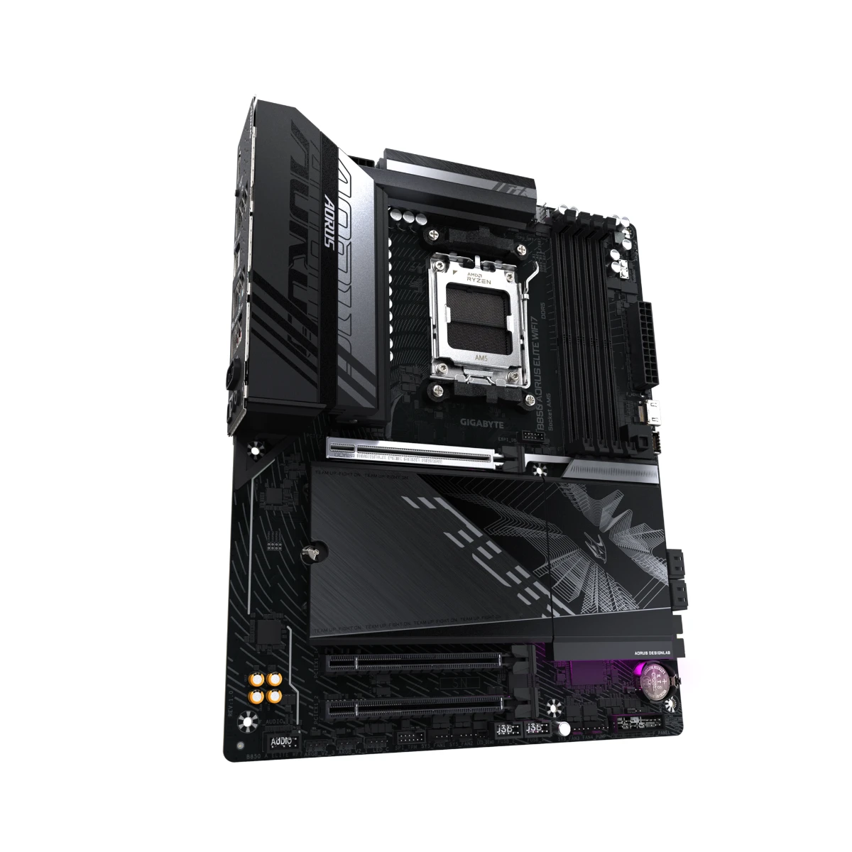 Gigabyte B850 AORUS ELITE WIFI7 AM5 ATX Gaming Motherboard – Black - B850-A-ELITE-WF7 view 3