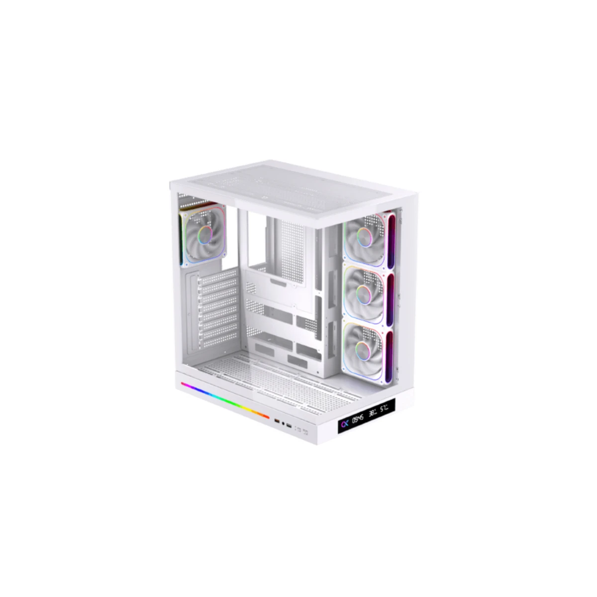 Xigmatek Cloud DGT Tempered Glass E-ATX Case - Arctic | EN49620 view 2