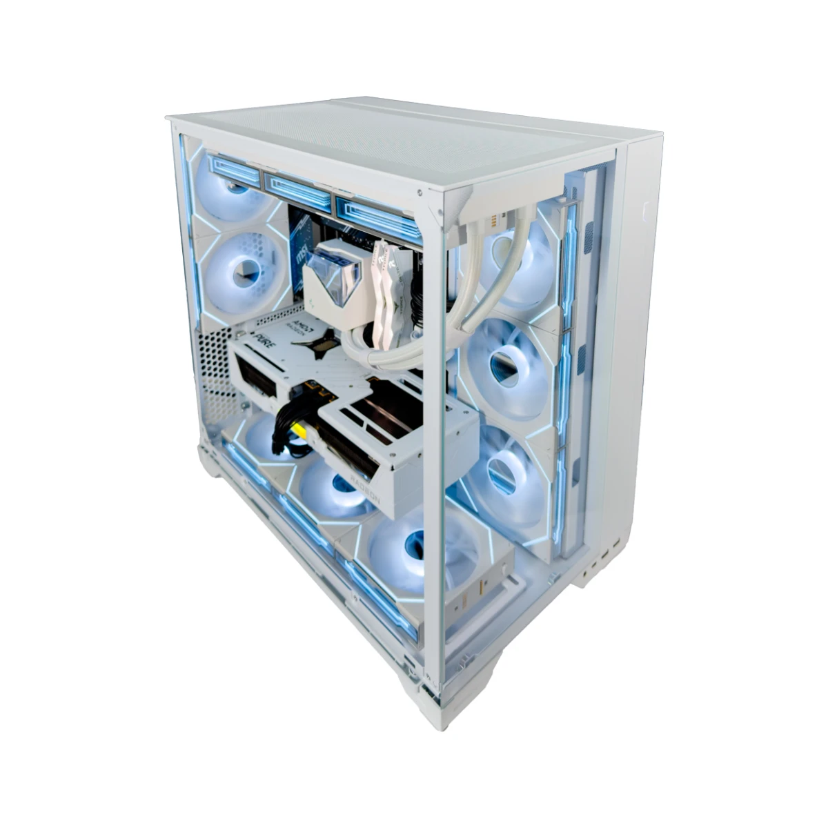 Gaming PC Snowstorm (Core i7-14700F, 32 GB DDR5 RAM, RX 9070 16GB GPU) view 2