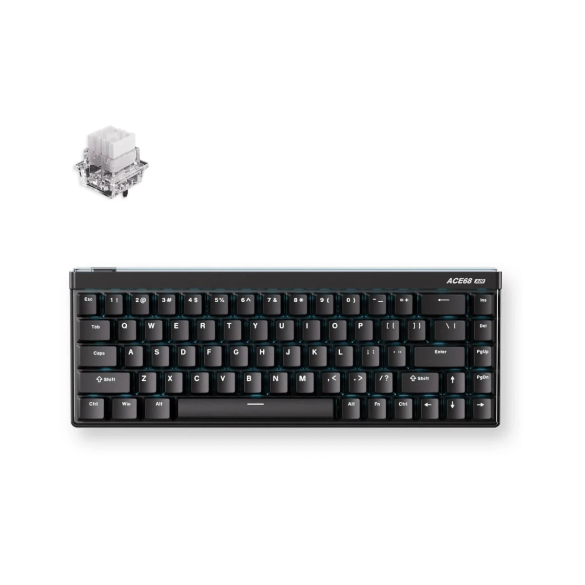 MCHOSE Ace 68 Air Mount Wired Mechanical Gaming Keyboard - Black | MC-Ace68Air-10