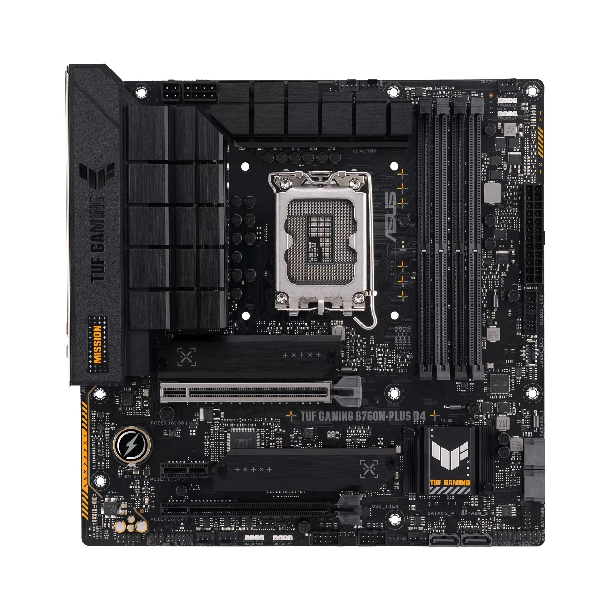 ASUS TUF Gaming B760M-Plus D4 Intel LGA1700 mATX Motherboard - 90MB1DI0-M0EAY0