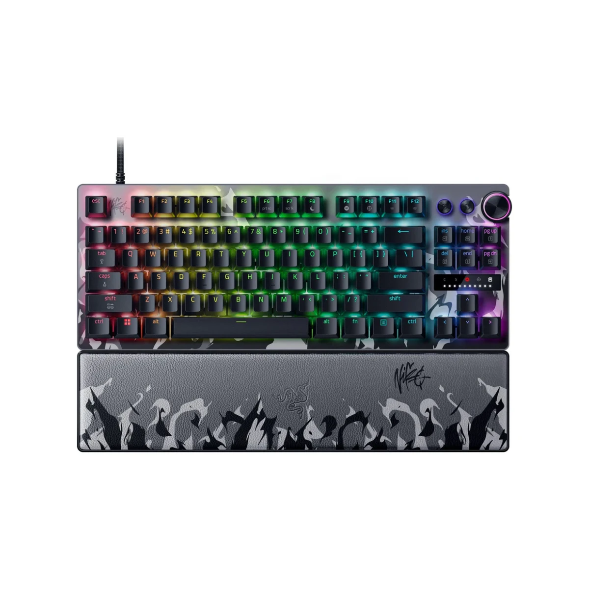 Razer Huntsman V3 Pro Tenkeyless 8KHz Analog Optical Esports Keyboard - NiKo Edition (Analog Optical Switches, 8000Hz Polling Rate, Tenkeyless Layout, Razer Chroma RGB) - RZ03-05521500-R3M1
