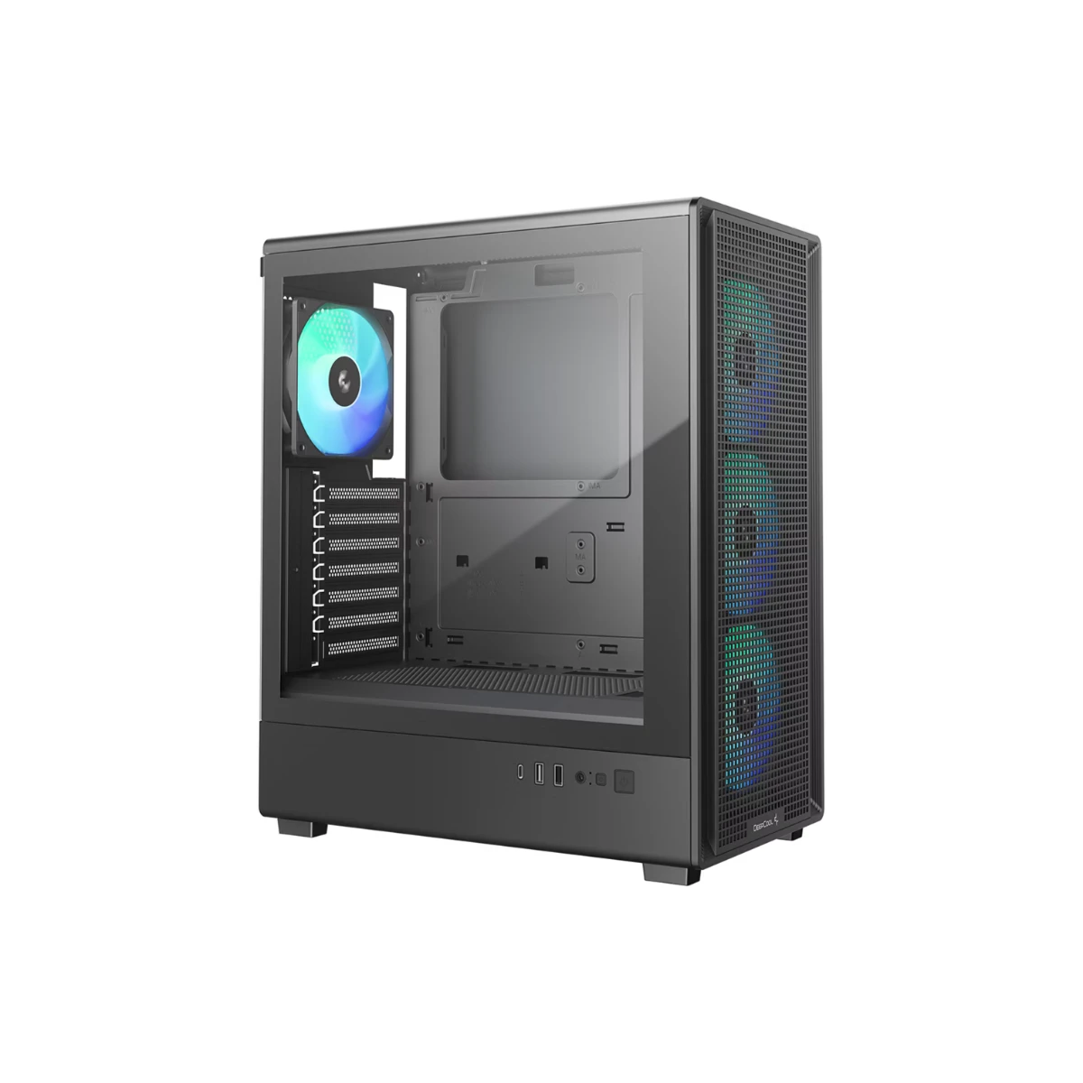 Deepcool CC550 4F Mid-Tower ATX Case - Black | R-CC550BKANA4-G view 2