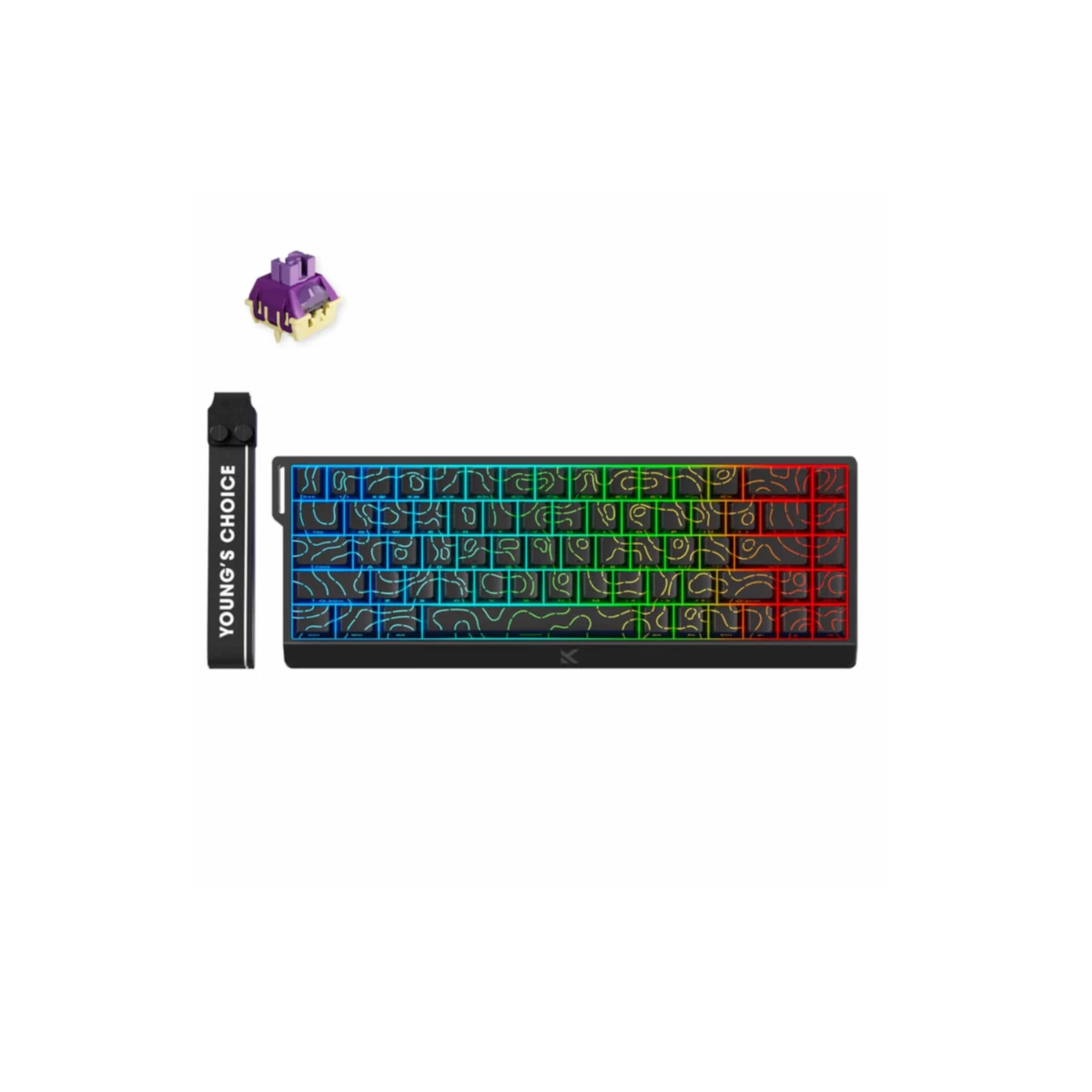 MCHOSE Ace 68 RGB Dragon Lord Magnetic Switch Gaming Keyboard - Black | MC-Ace68-33
