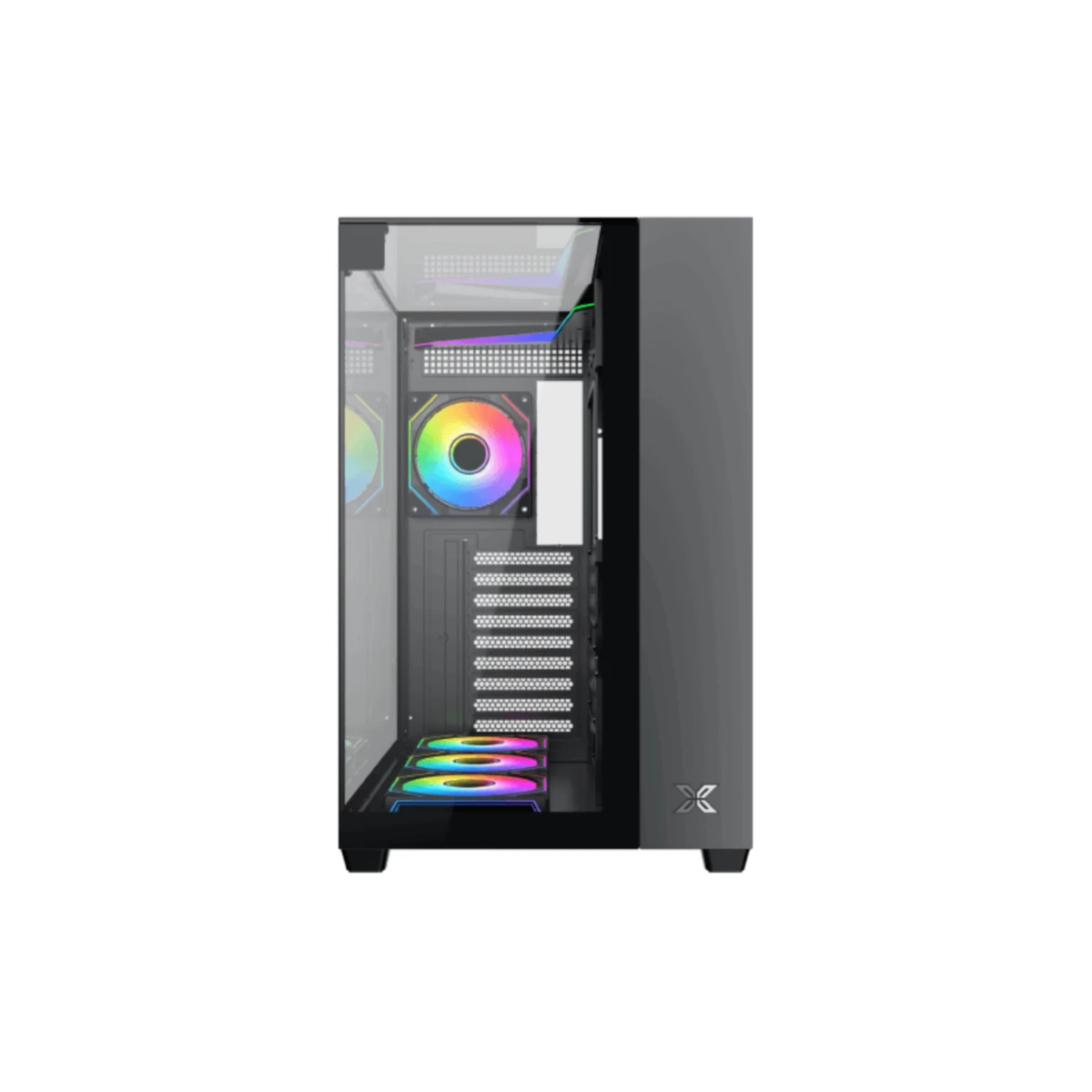 Xigmatek Aqua V (H23A) Tempered Glass Mid-tower ATX Case - Black | EN49071 view 3