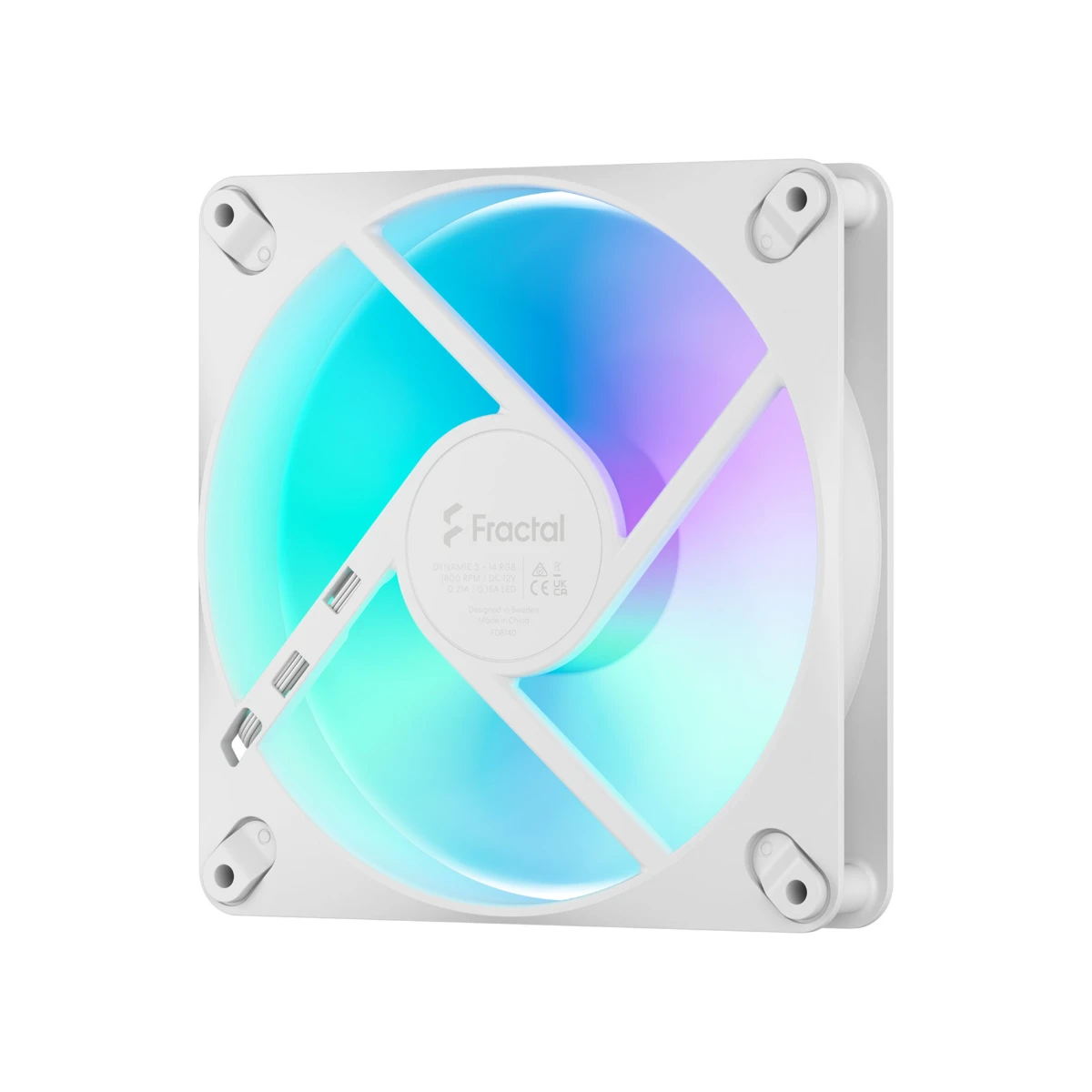 Fractal Design Dynamic 3 14 RGB Fan - White | FD-F-DR3-1402 view 3