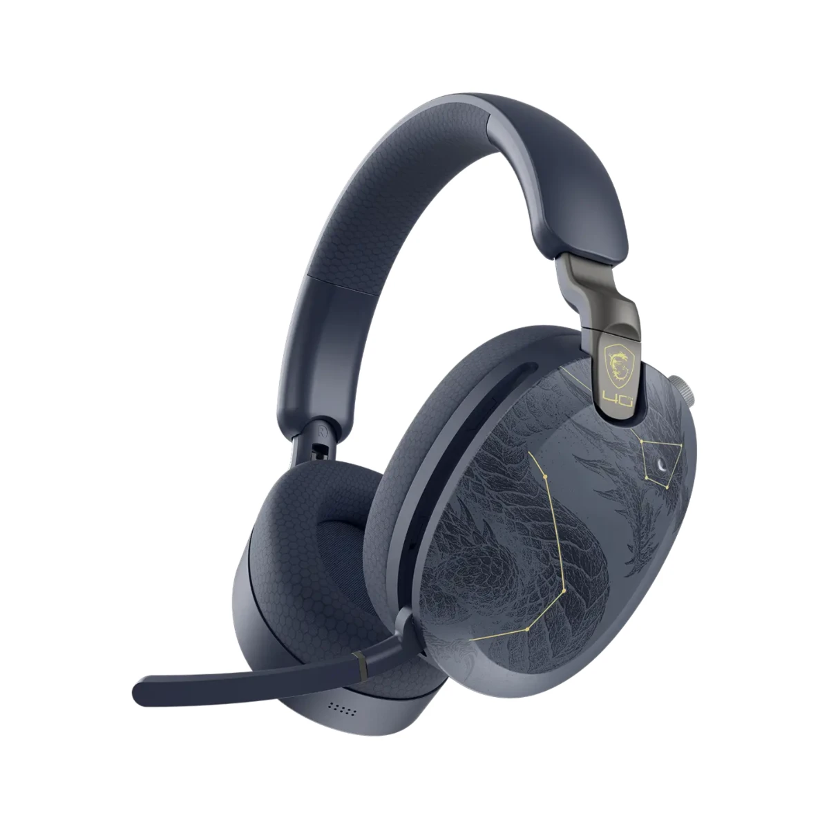 MSI MAESTRO WIRELESS DRACO EPIC EDITION Gaming Headset - Black |  OS3-8ZC9007-000 view 2