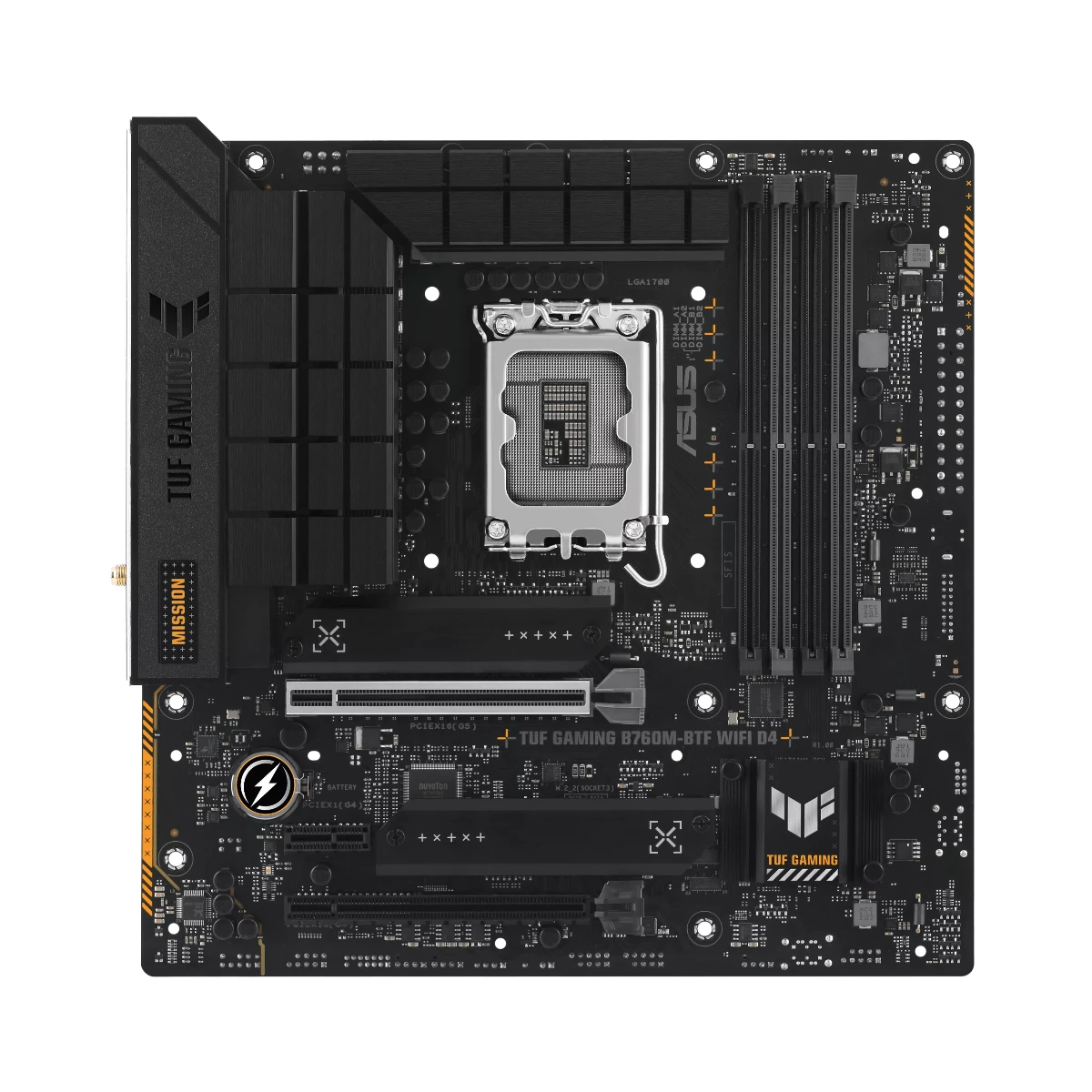ASUS TUF Gaming B760M-BTF WIFI D4 LGA1700 Micro-ATX Motherboard - 90MB1E50-M0EAY0