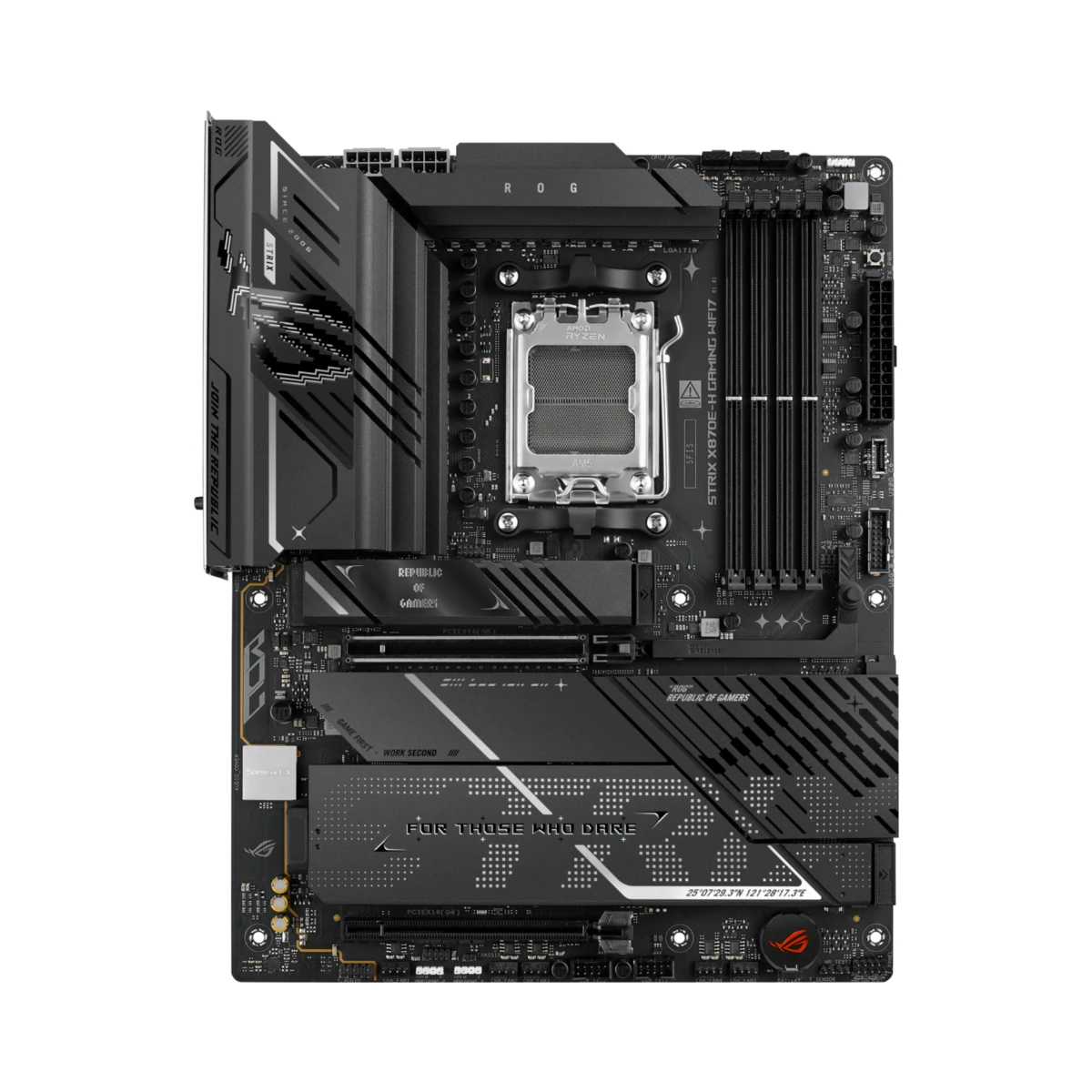 ASUS ROG STRIX X870E-H GAMING WIFI7 AM5 DDR5 PCIe 5.0 ATX Motherboard - 90MB1M90-M0EAY0 view 2
