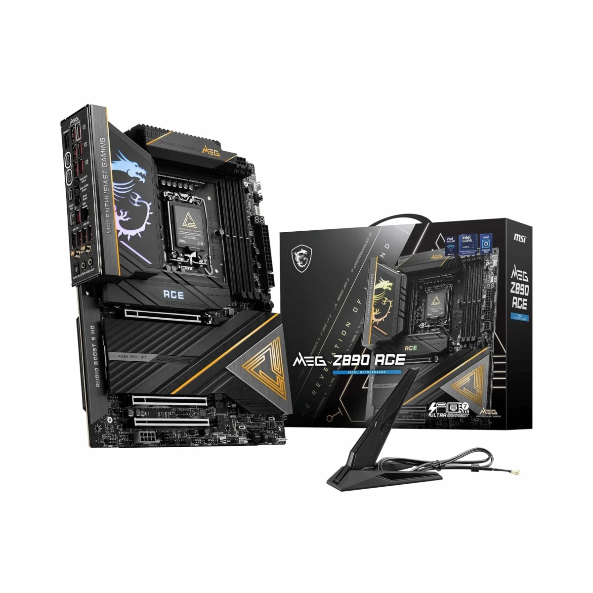 MSI MEG Z890 ACE DDR5 LGA 1851 ATX Motherboard – Black - 911-7E22-001