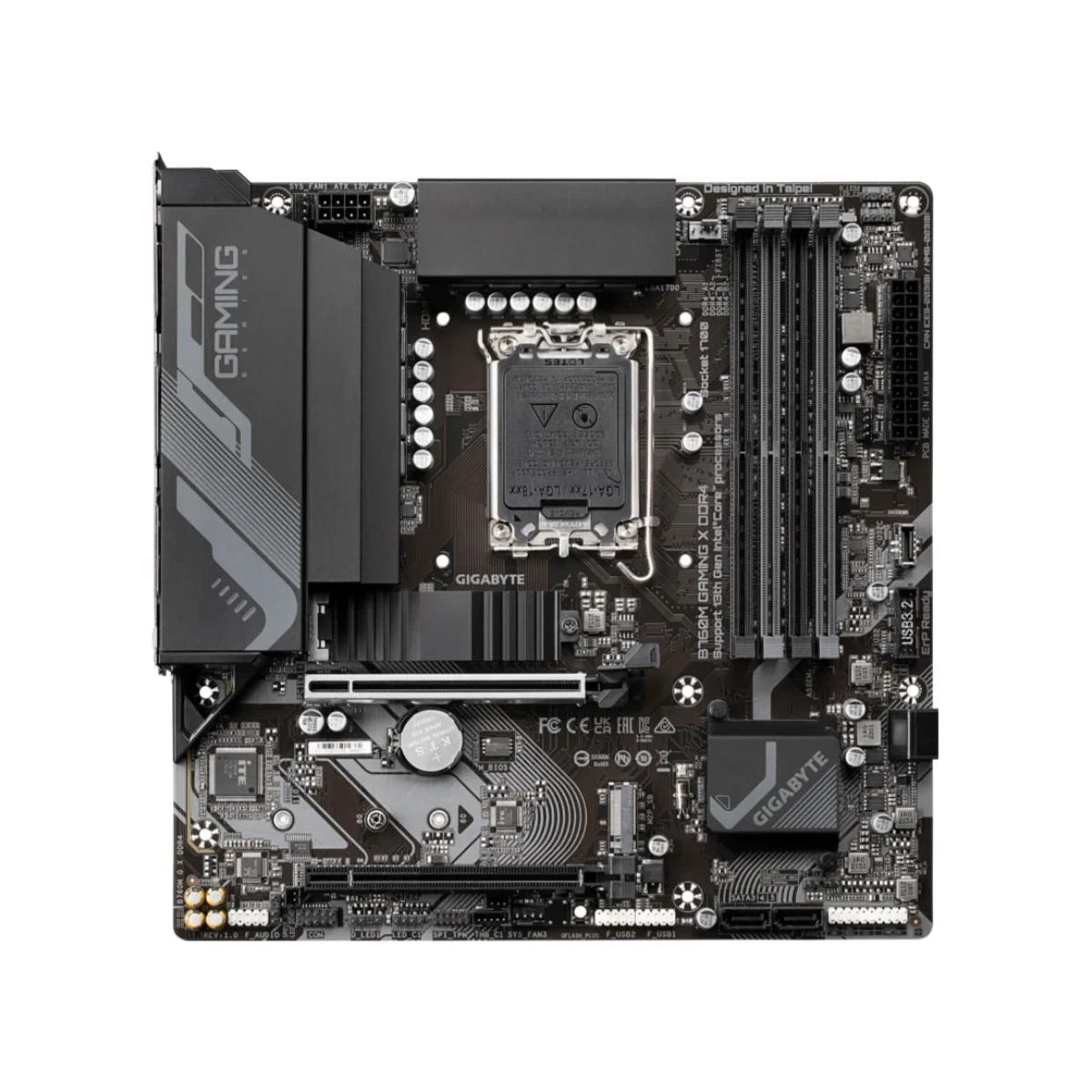 Gigabyte B760M GAMING X DDR4 Micro-ATX Motherboard Intel LGA 1700 PCIe 4.0 Dual M.2 - B760M-GAMING-X-DDR4 view 2