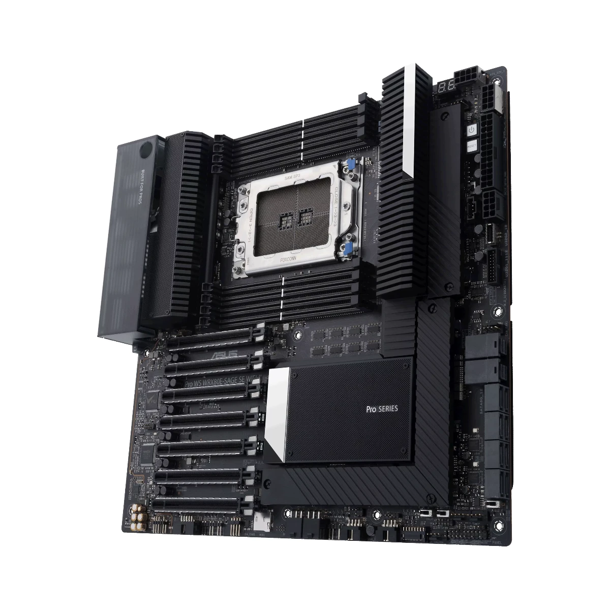 ASUS Pro WS WRX80E-SAGE SE WiFi II E-ATX Workstation Motherboard AMD Ryzen Threadripper PRO - 90MB1E60-M0EAY0 view 2