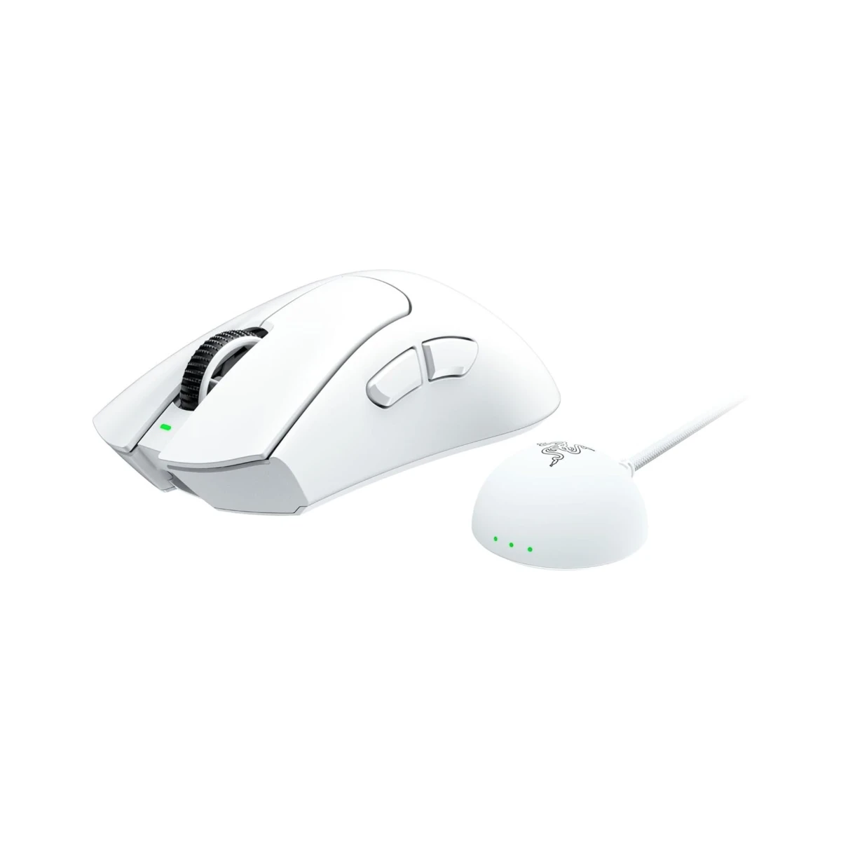 Razer DeathAdder V4 Pro White Optical Wireless Gaming Mouse (Focus Pro 45K Optical Sensor, 8000Hz Report Rate, 56g Lightweight) - RZ01-05330200-R3G1 view 2