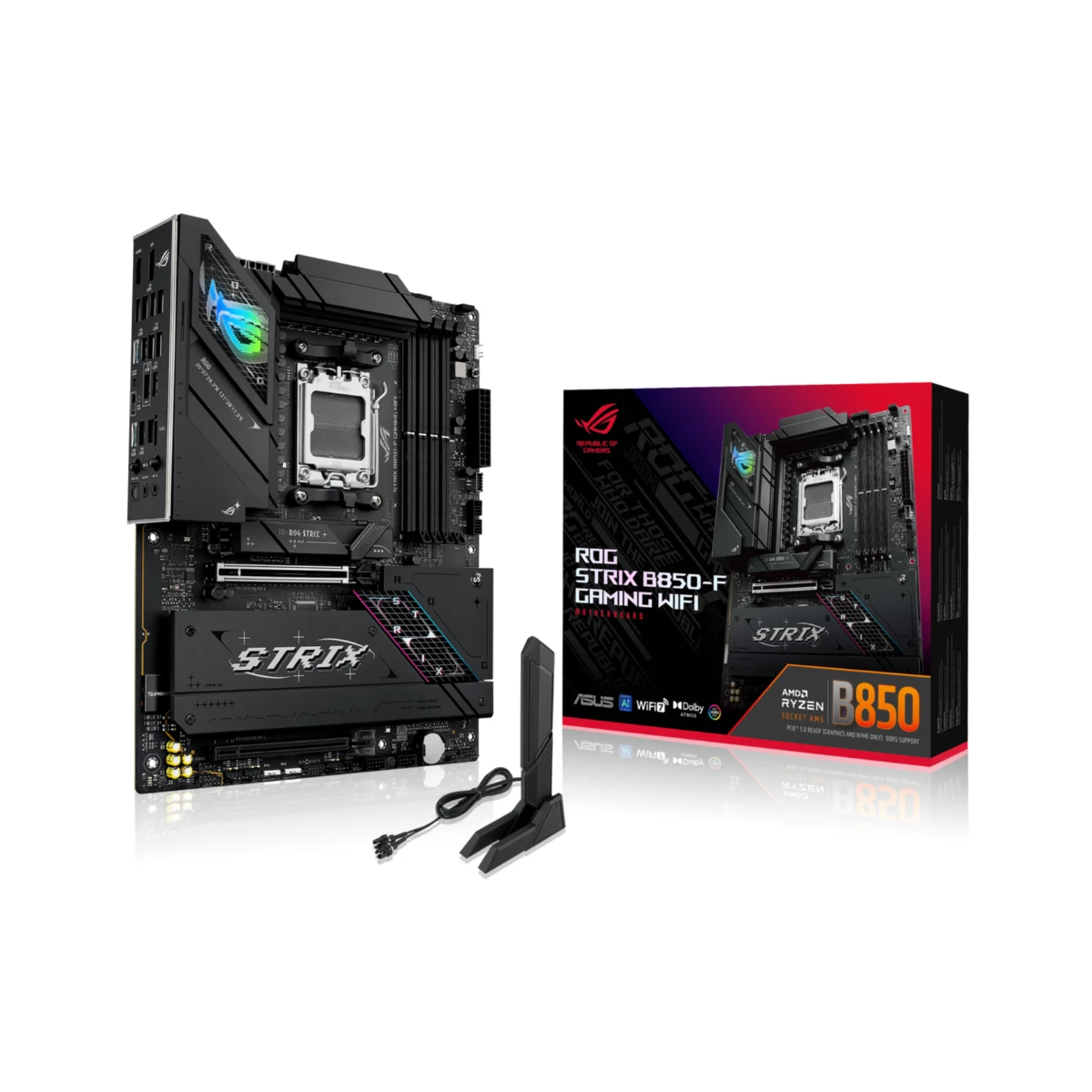 ASUS ROG STRIX B850-F GAMING WIFI AM5 ATX Gaming Motherboard - 90MB1J70-M0EAY0