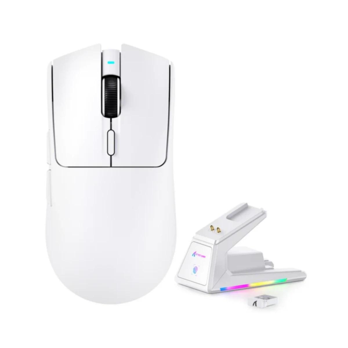 ATTACK SHARK X1 Tri-mode RGB Gaming Mouse - White | X1-W