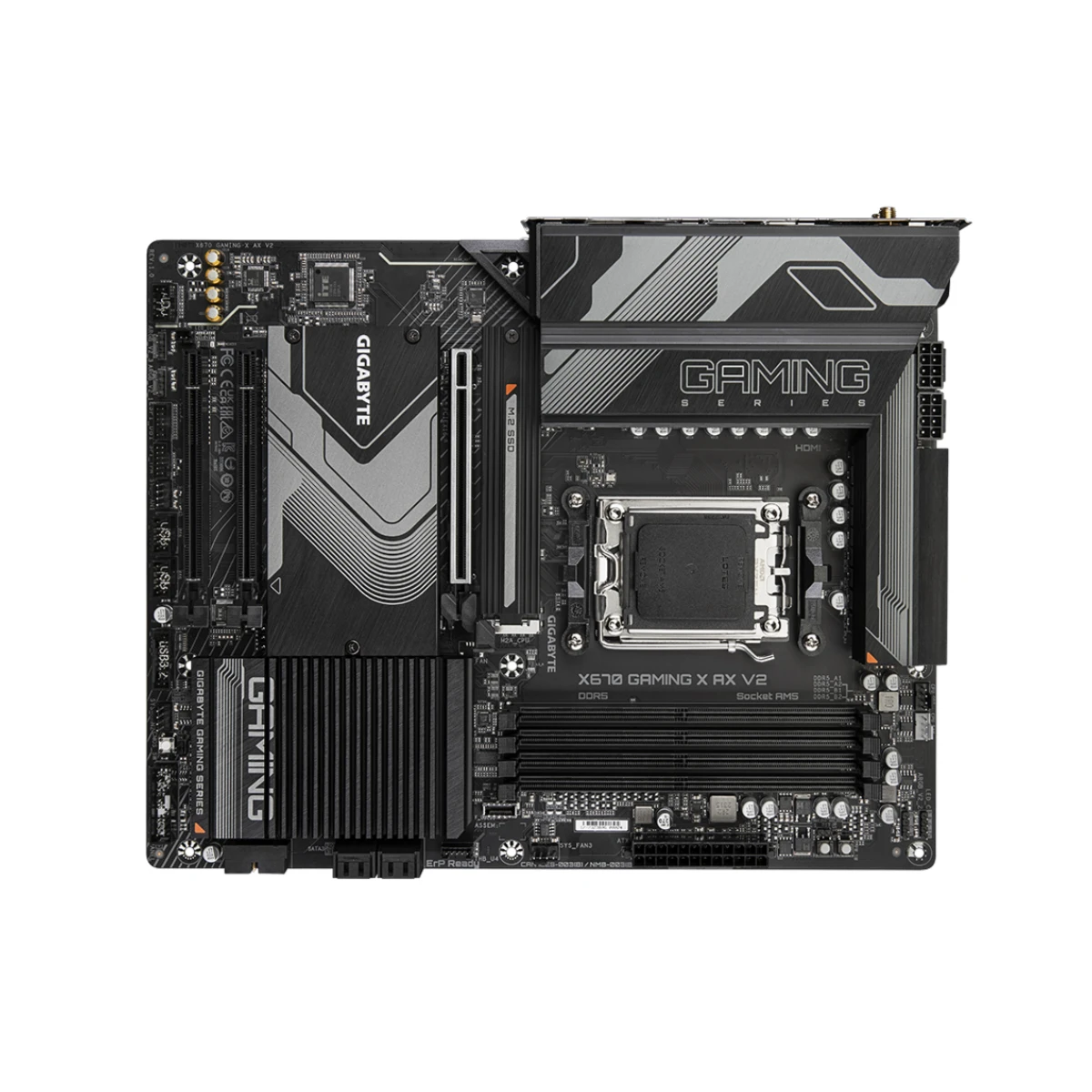 Gigabyte X670 GAMING X AX V2 DDR5 AM5 ATX Motherboard - X670-GAMING-X-AX-V2 view 4