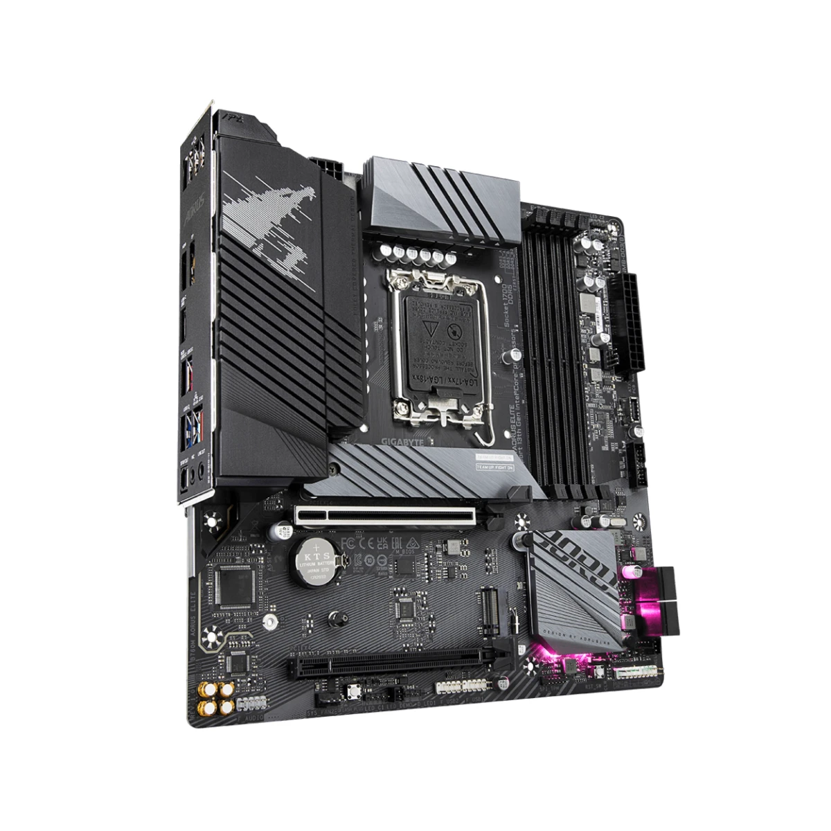 Gigabyte B760M AORUS Elite Micro-ATX Gaming Motherboard Intel LGA 1700 - B760M-AORUS-ELITE view 3