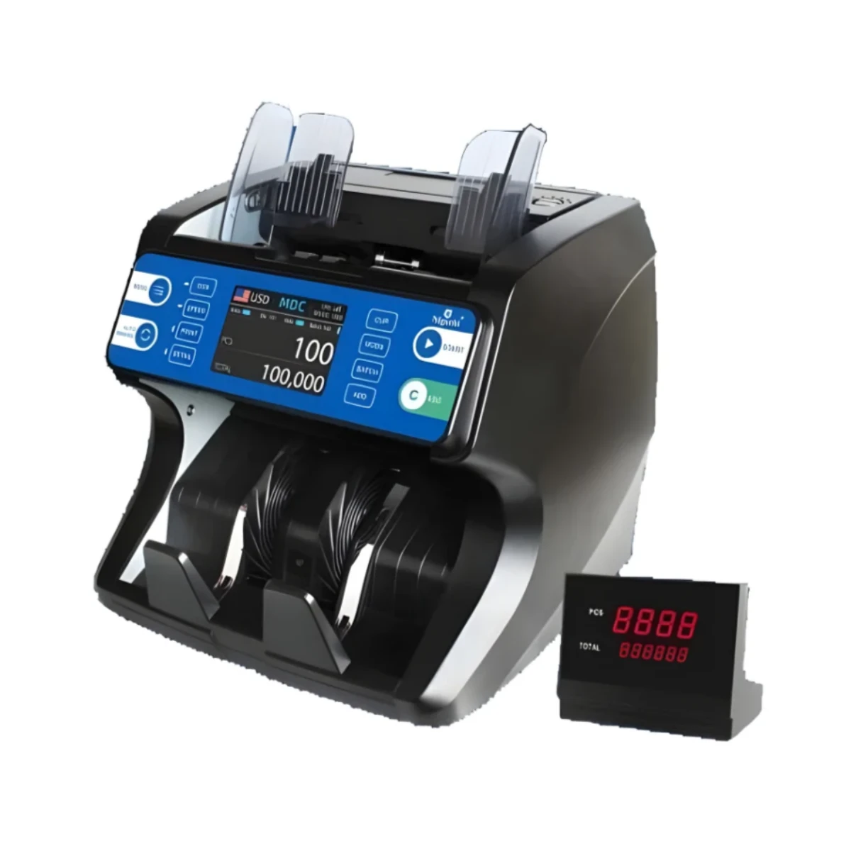 Nigachi NC10 Dual CIS Mix Value Banknote Counter & Sorter with UV/MG/IR Counterfeit Detection - NC10