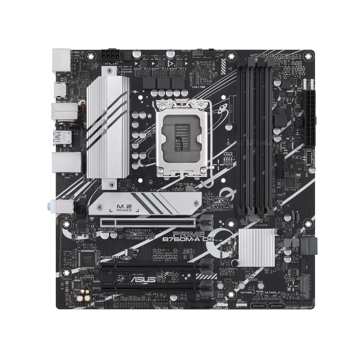 ASUS Prime B760M-A D4 Intel LGA 1700 Micro-ATX Motherboard - 90MB1D00-M0EA