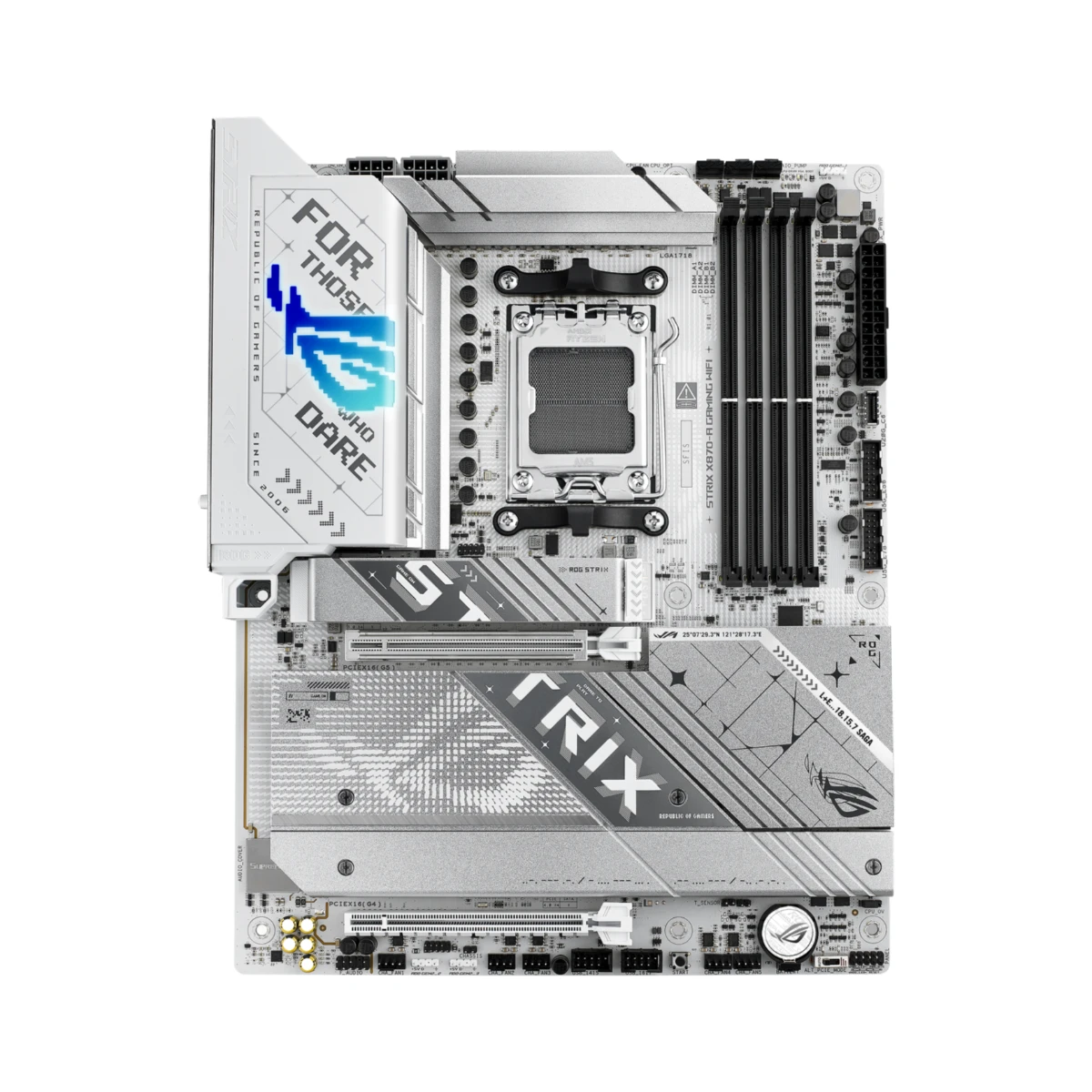 ASUS ROG STRIX X870-A GAMING WIFI DDR5 AM5 ATX Motherboard – White - 90MB1IF0-M0EAY0 view 2