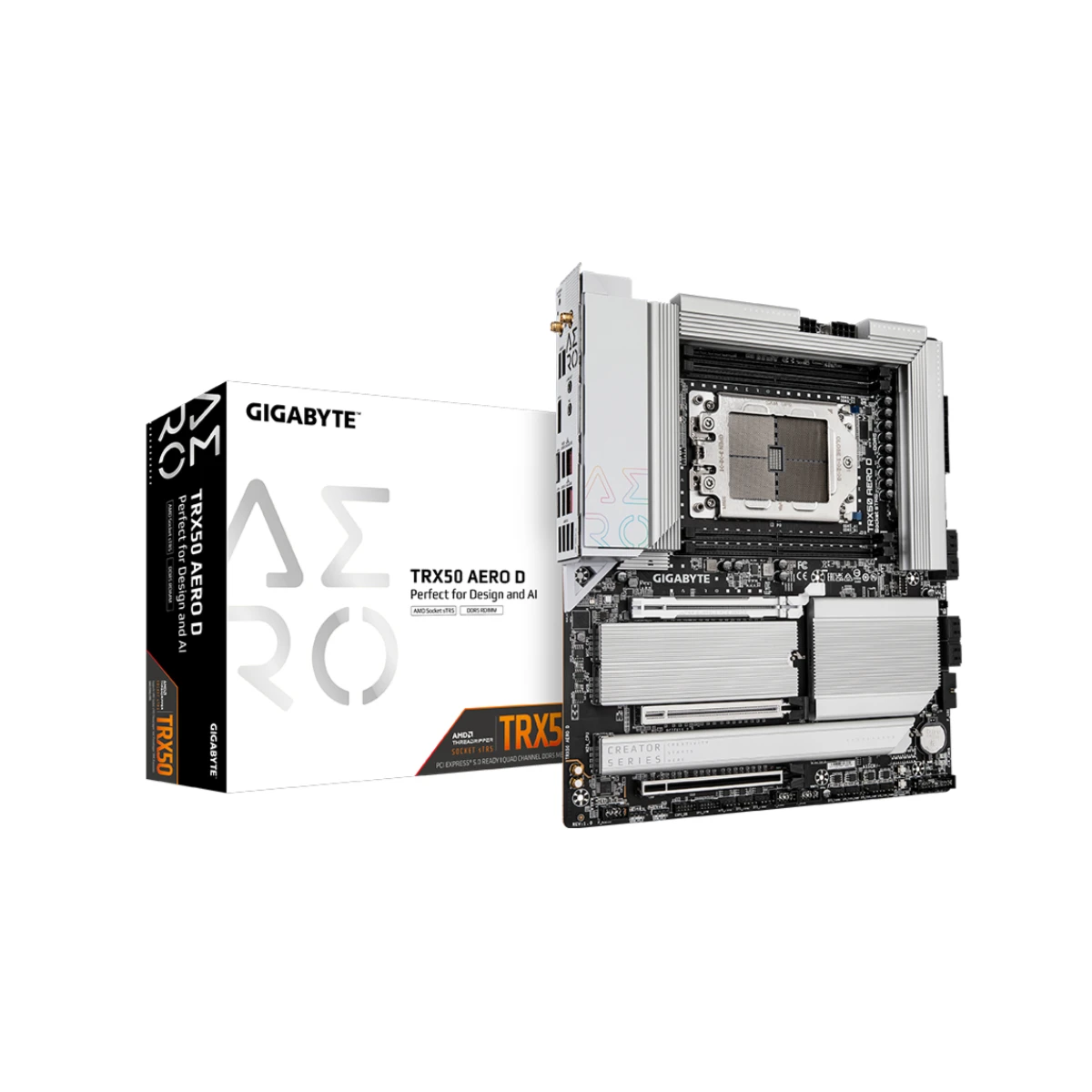Gigabyte TRX50 AERO D sTR5 DDR5 E-ATX Motherboard - TRX50-AERO-D