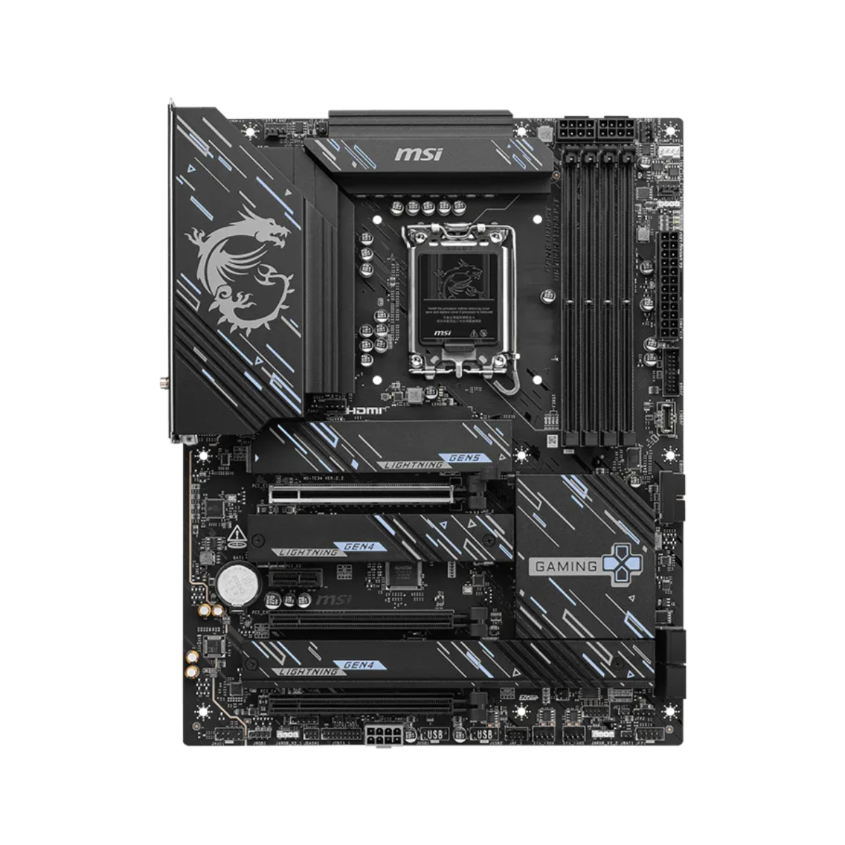 MSI Z890 GAMING PLUS WIFI LGA 1851 ATX Gaming Motherboard – Black - 911-7E34-002 view 2