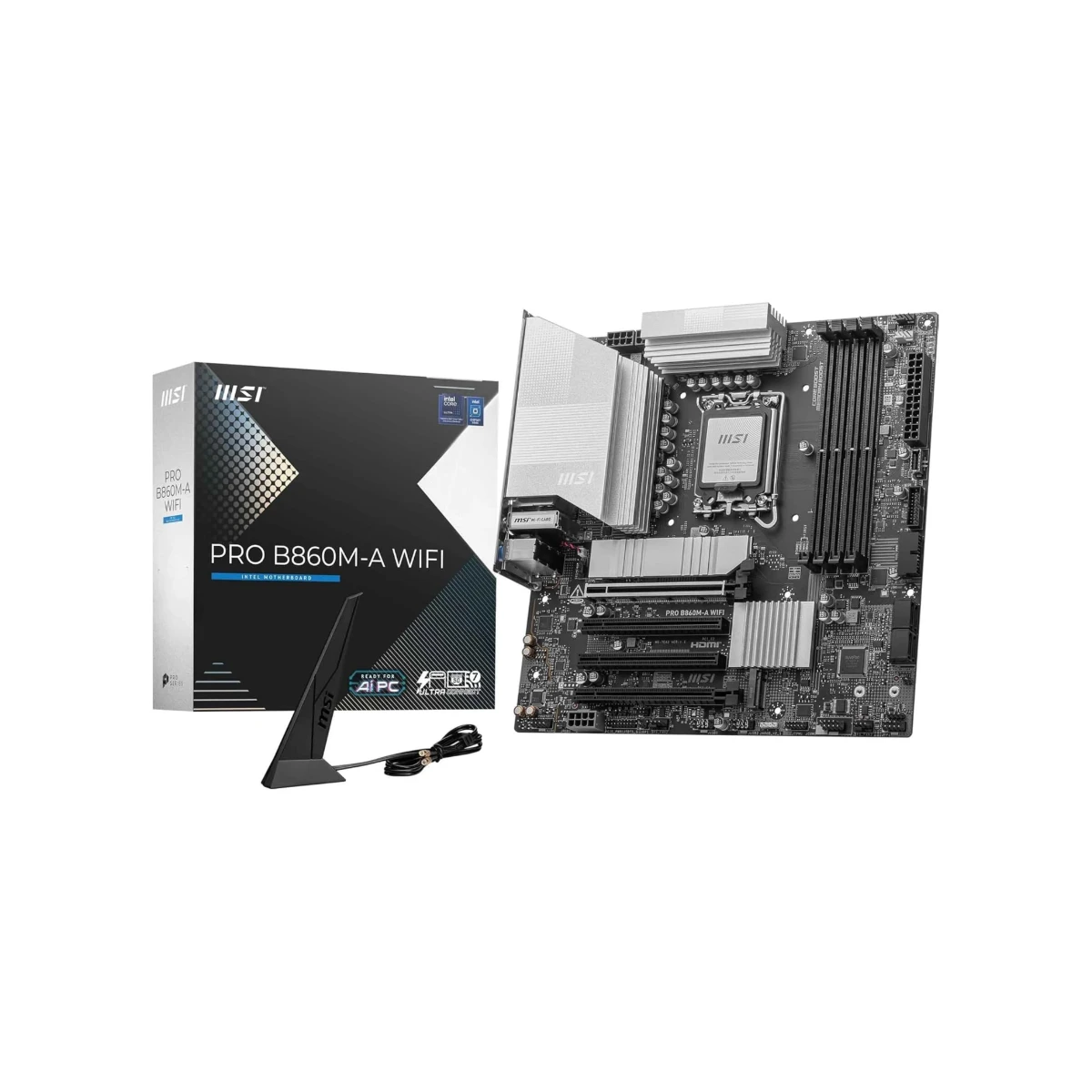 MSI PRO B860M-A WIFI LGA 1851 Micro-ATX Motherboard - 911-7E42-002