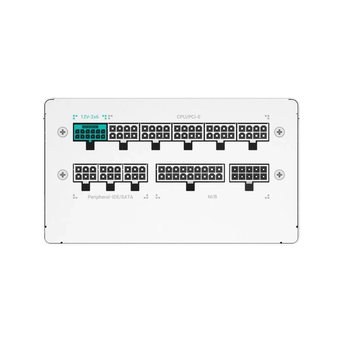 DeepCool PQ850G Fully Modular 850W 80 PLUS Gold Power Supply - White | R-PQ850G-FD1W-JGUK-V1 view 5