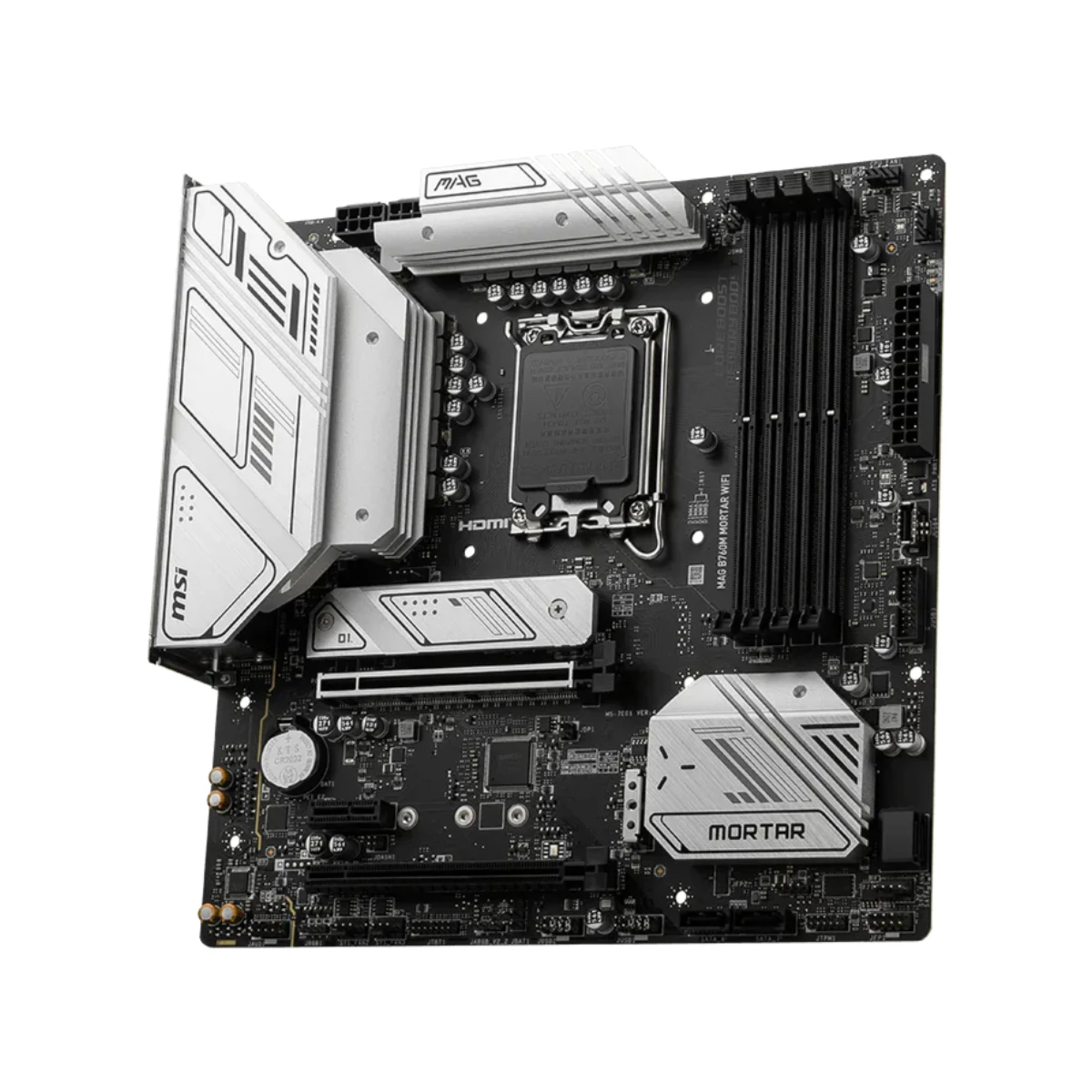 MSI MAG B760M Mortar WiFi Intel LGA 1700 Micro-ATX Motherboard - 7E01-012R view 3