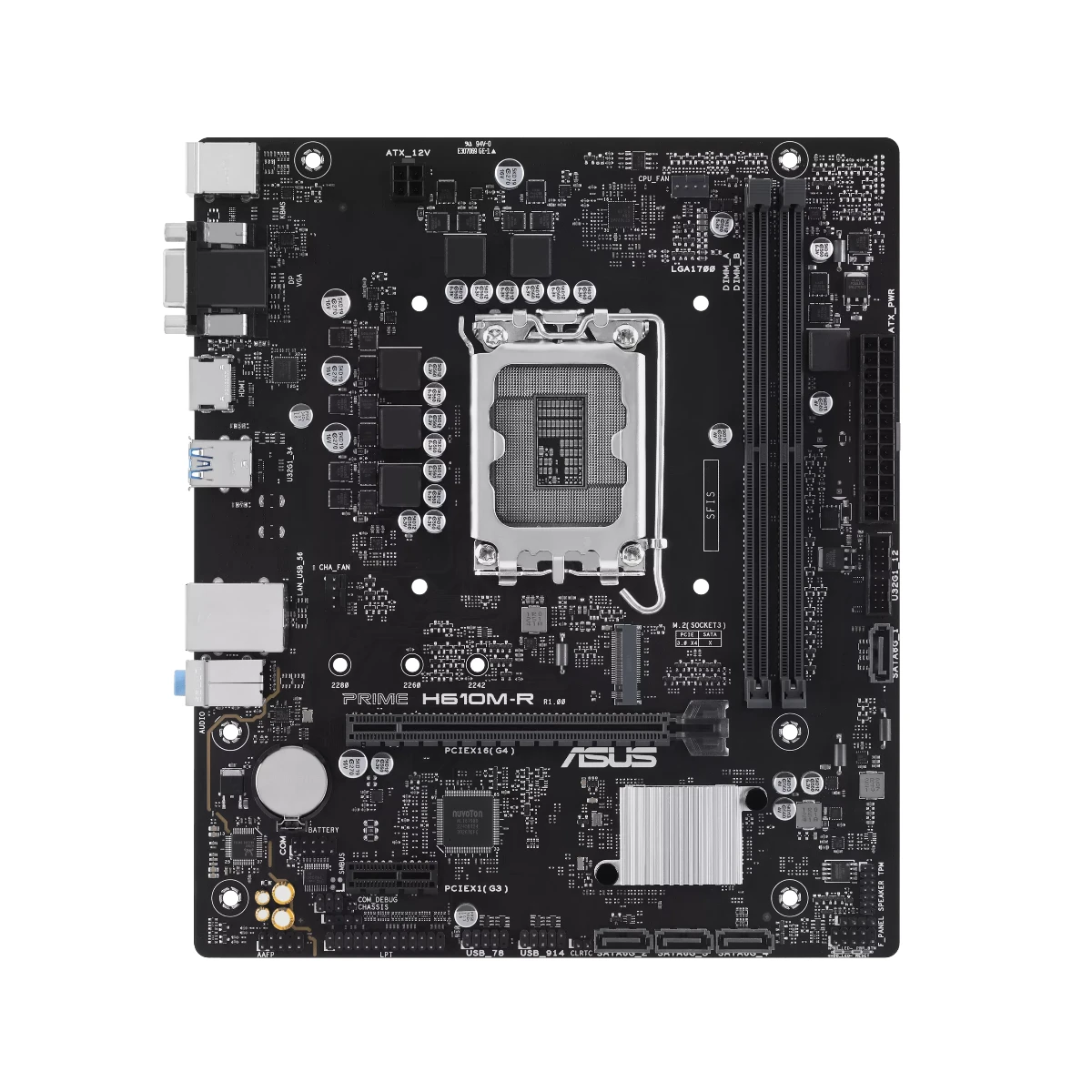 ASUS PRIME H610M-R DDR5 Micro-ATX Motherboard - 90MB1GL0-M0ECY0 view 2