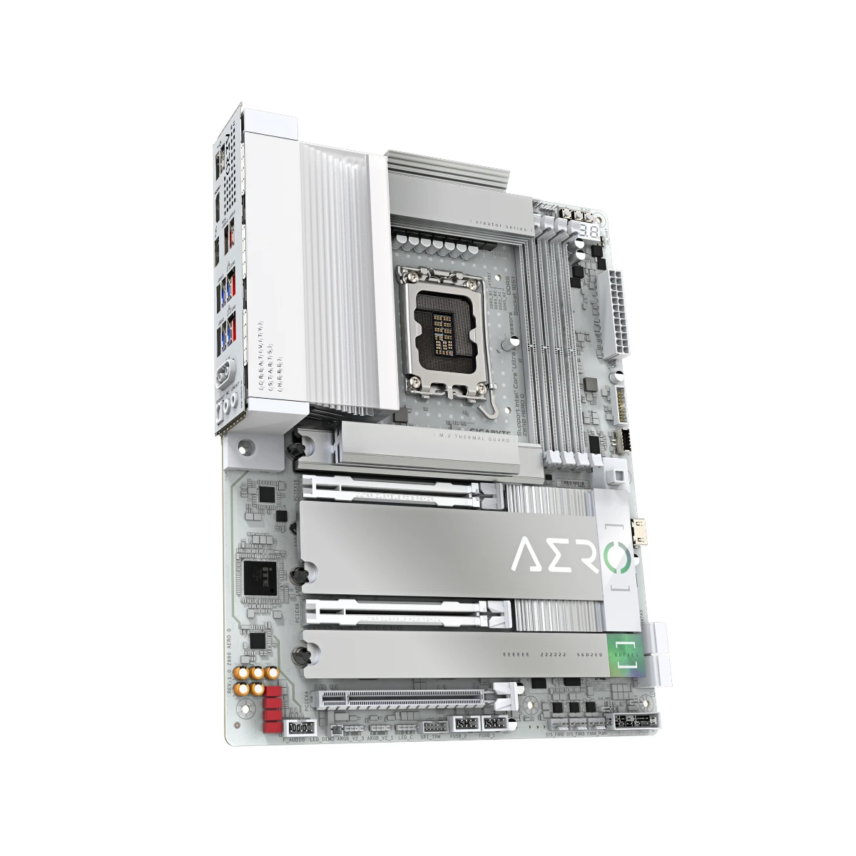 Gigabyte Z890 AERO G LGA 1851 ATX Creator Motherboard – White - Z890-AERO-G view 3