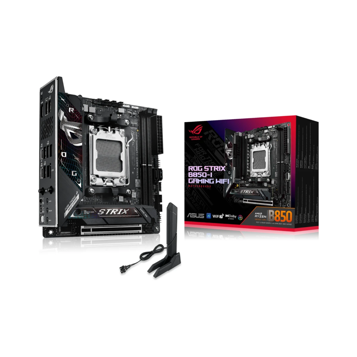 ASUS ROG STRIX B850-I GAMING WIFI AM5 Mini-ITX Gaming Motherboard - 90MB1K30-M0EAY0