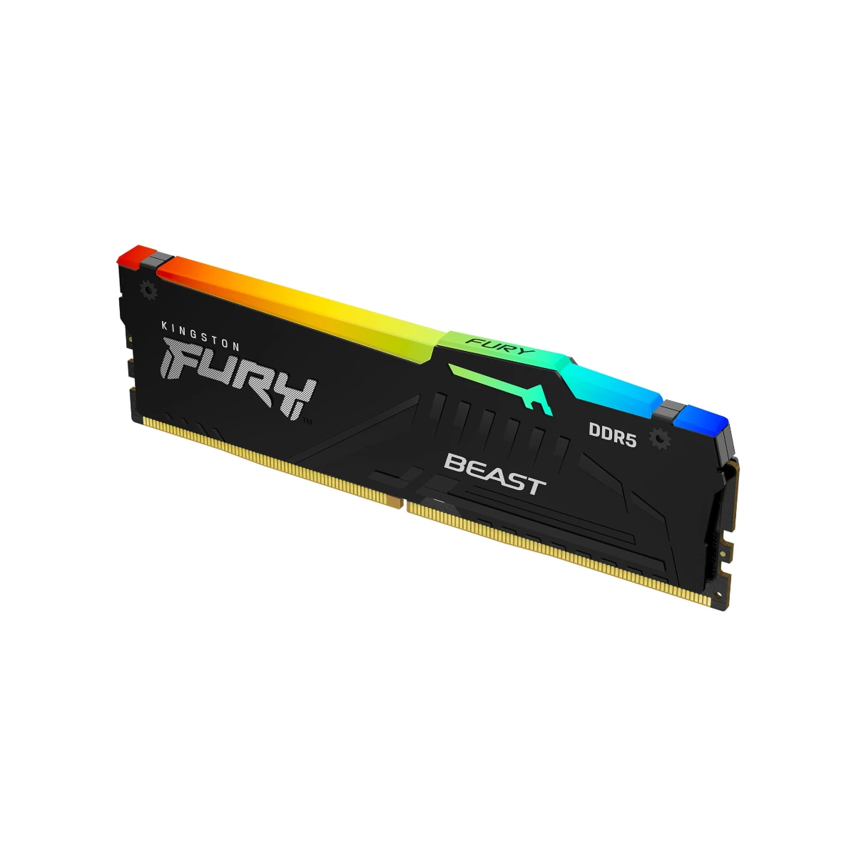 Kingston Fury Beast RGB 16 GB (1X16) DDR5 6000MHz RAM Memory (Black) – KF560C30BBEA-16 view 2