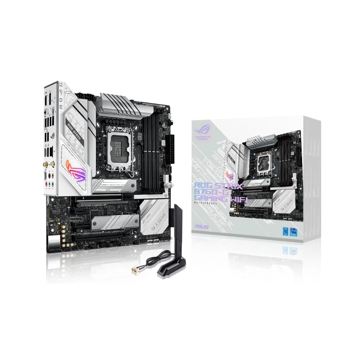ASUS ROG Strix B760-G Gaming WiFi Micro-ATX Motherboard Intel LGA 1700 DDR5 - 90MB1EQ0-M0EAY0