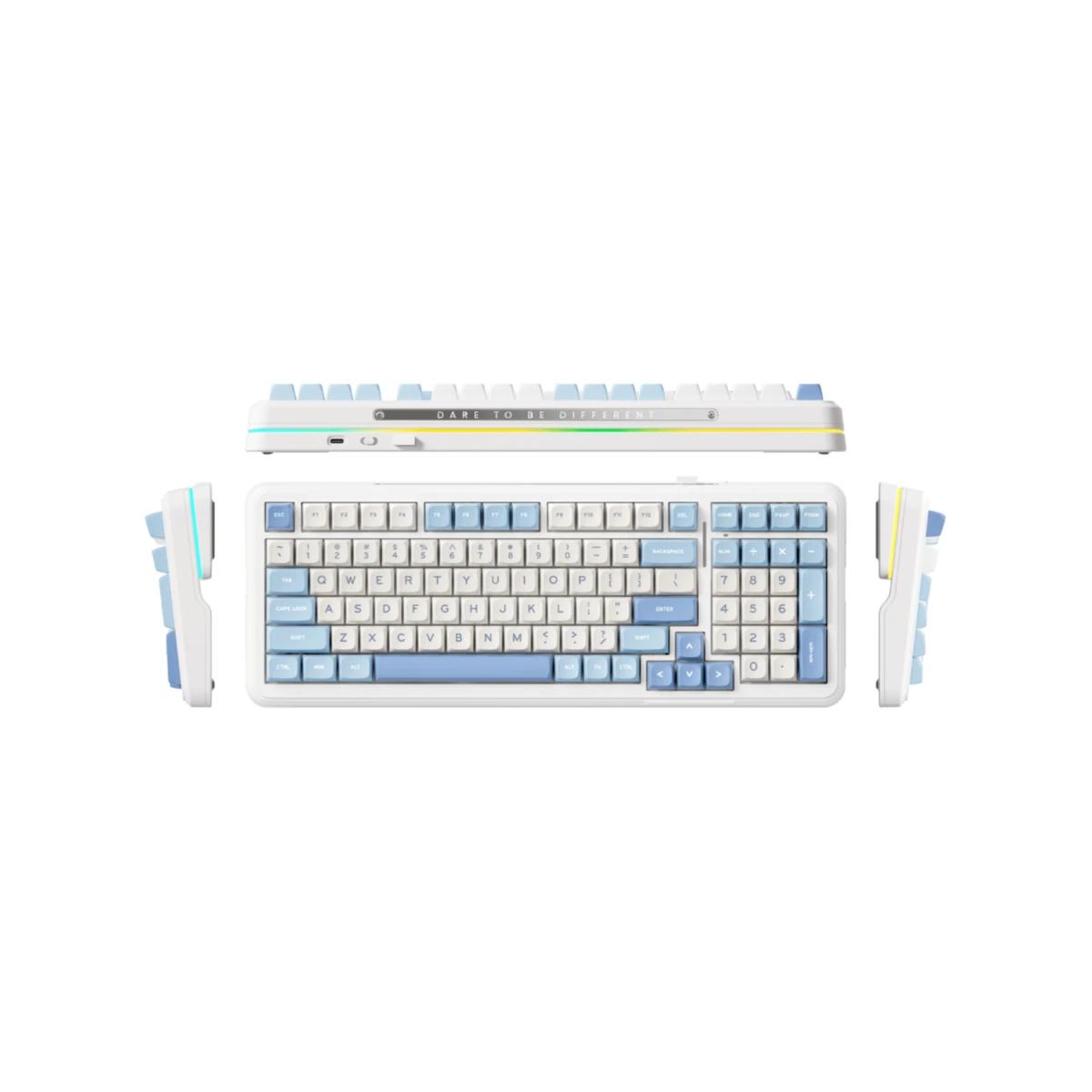 MCHOSE K99 V3 Wireless Icy Creamsicle Switch Mechanical Keyboard - Sky Blue |  HW-K99V3-2 view 2