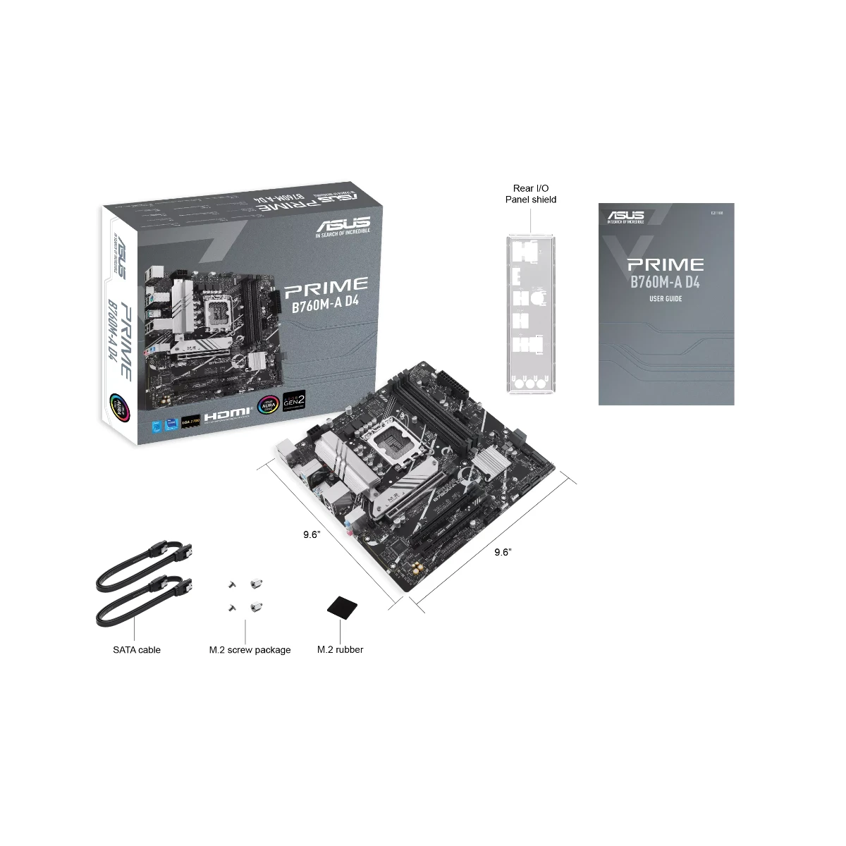 ASUS Prime B760M-A D4 Intel LGA 1700 Micro-ATX Motherboard - 90MB1D00-M0EA view 4