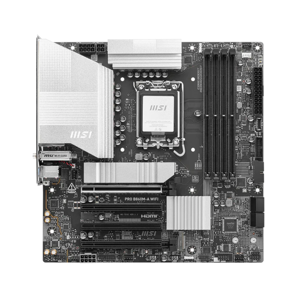 MSI PRO B860M-A WIFI LGA 1851 Micro-ATX Motherboard - 911-7E42-002 view 2