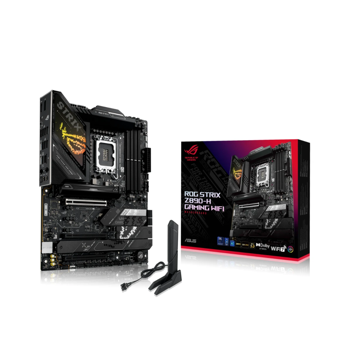 ASUS ROG STRIX Z890-H GAMING WIFI LGA 1851 ATX Gaming Motherboard - 90MB1K20-M0EAY0