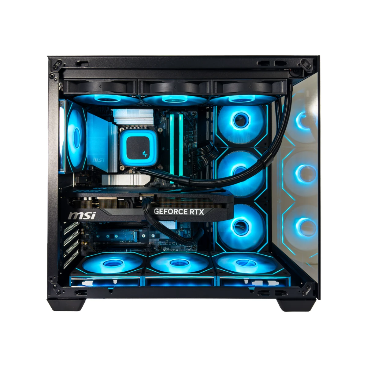 Gaming PC Cryoflux (Ultra 7 265KF, 32 GB DDR5 RAM, RTX 5070 Ti 16GB GPU view 3