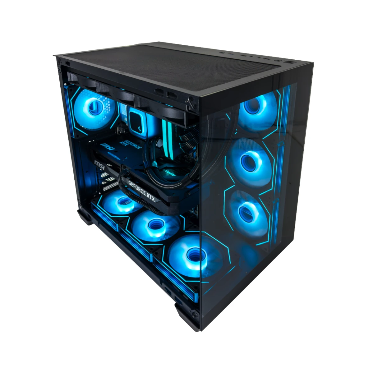 Gaming PC Cryoflux (Ultra 7 265KF, 32 GB DDR5 RAM, RTX 5070 Ti 16GB GPU view 2