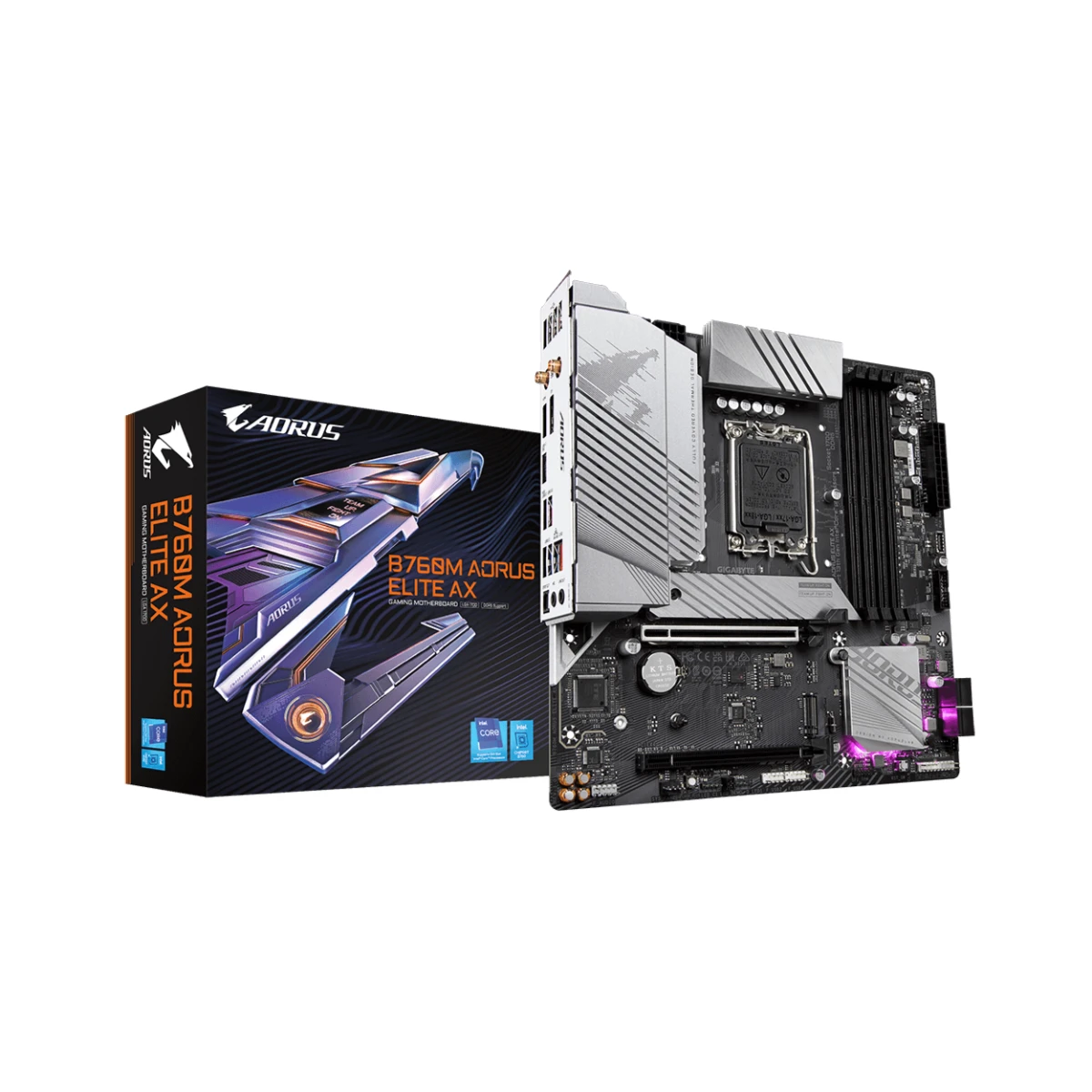 Gigabyte B760M AORUS Elite AX Micro-ATX Gaming Motherboard Intel LGA 1700 WiFi 6 - B760M-AORUS-ELITE-AX