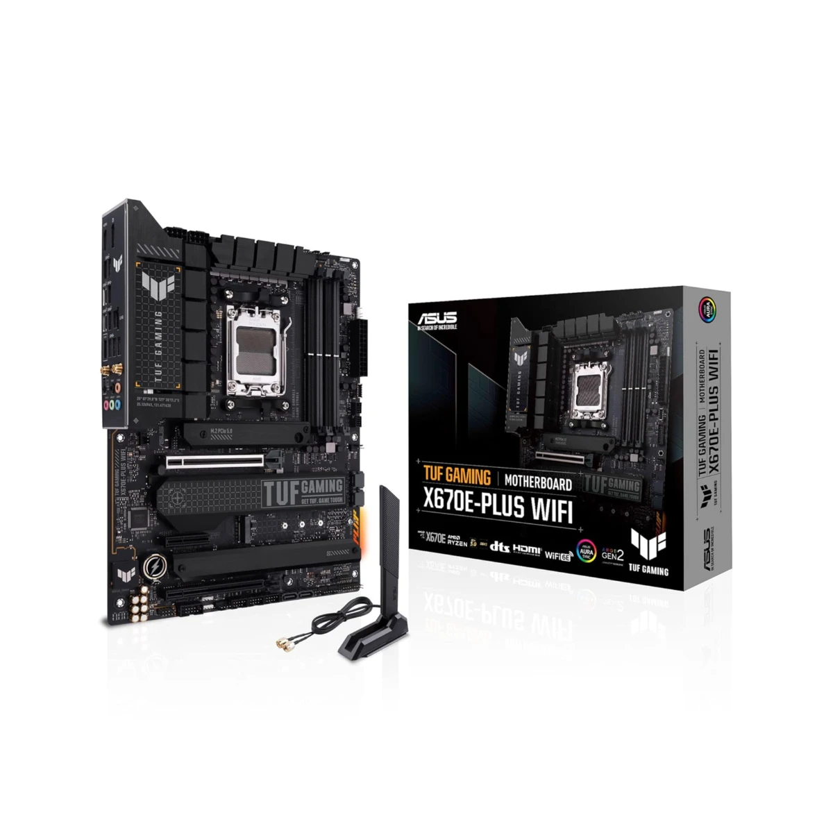 ASUS TUF Gaming X670E-Plus WiFi AM5 ATX Motherboard – AMD X670E, DDR5, PCIe 5.0 - 90MB1BK0-M0EAY0