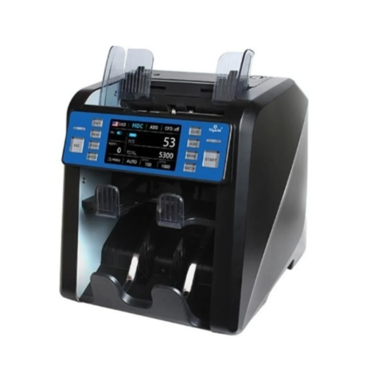 Nigachi NC20 Mix Value Banknote Counter & Sorter with Dual CIS, UV/MG/IR Detection - NC20