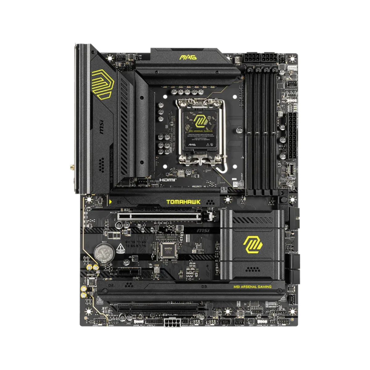 MSI MAG B860 TOMAHAWK WIFI LGA 1851 ATX Gaming Motherboard - 911-7E39-001 view 2