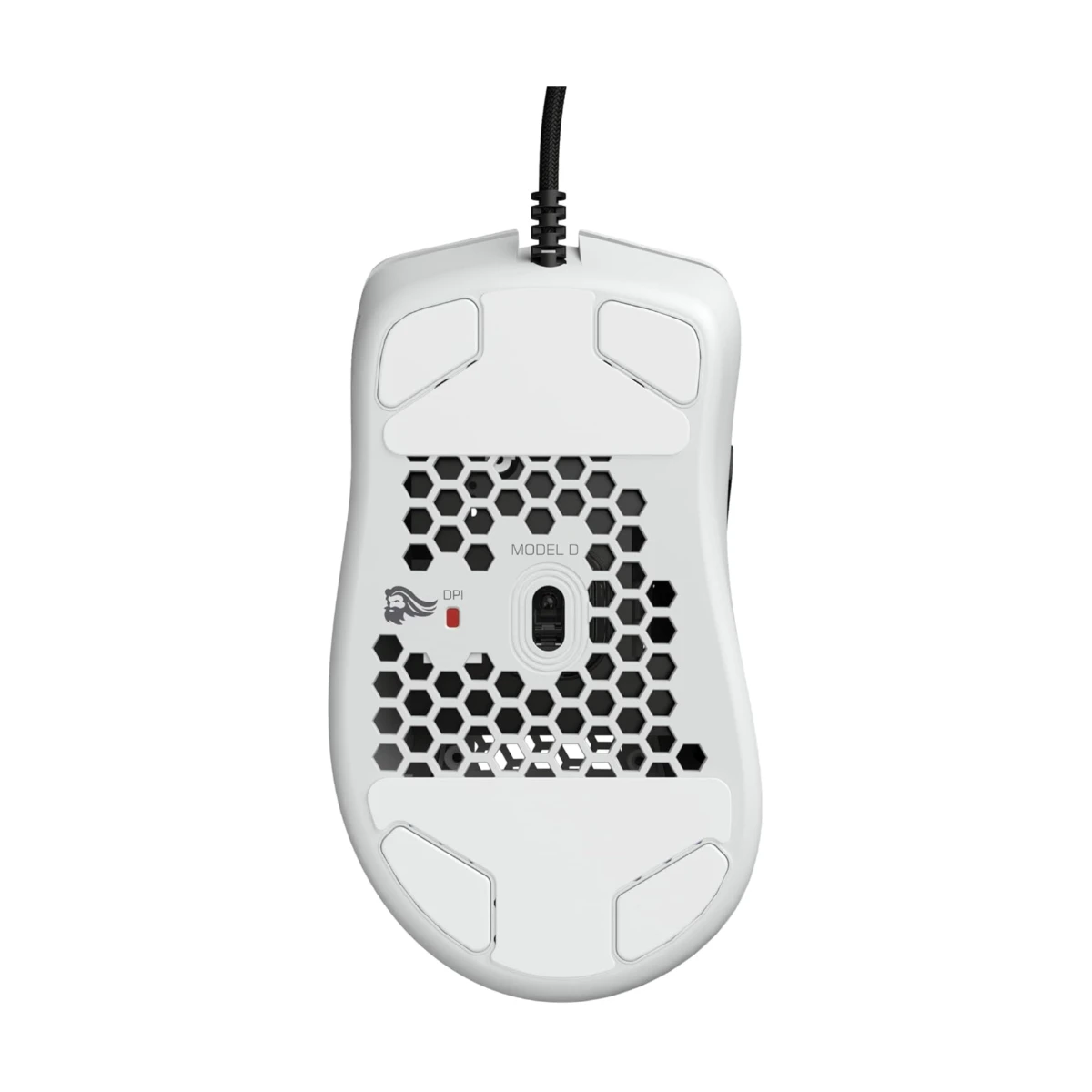 GLORIOUS Model D Gaming Mouse - Matte White (Pixart PMW-3360, Omron 20M Clicks, 6 Buttons, 12000 DPI) - GD-WHITE view 4