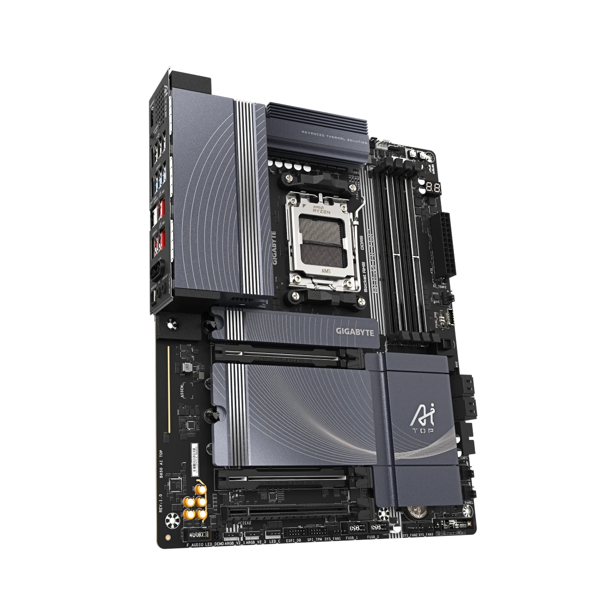 Gigabyte B850 AI TOP AM5 ATX Motherboard - B850-AI-TOP view 3