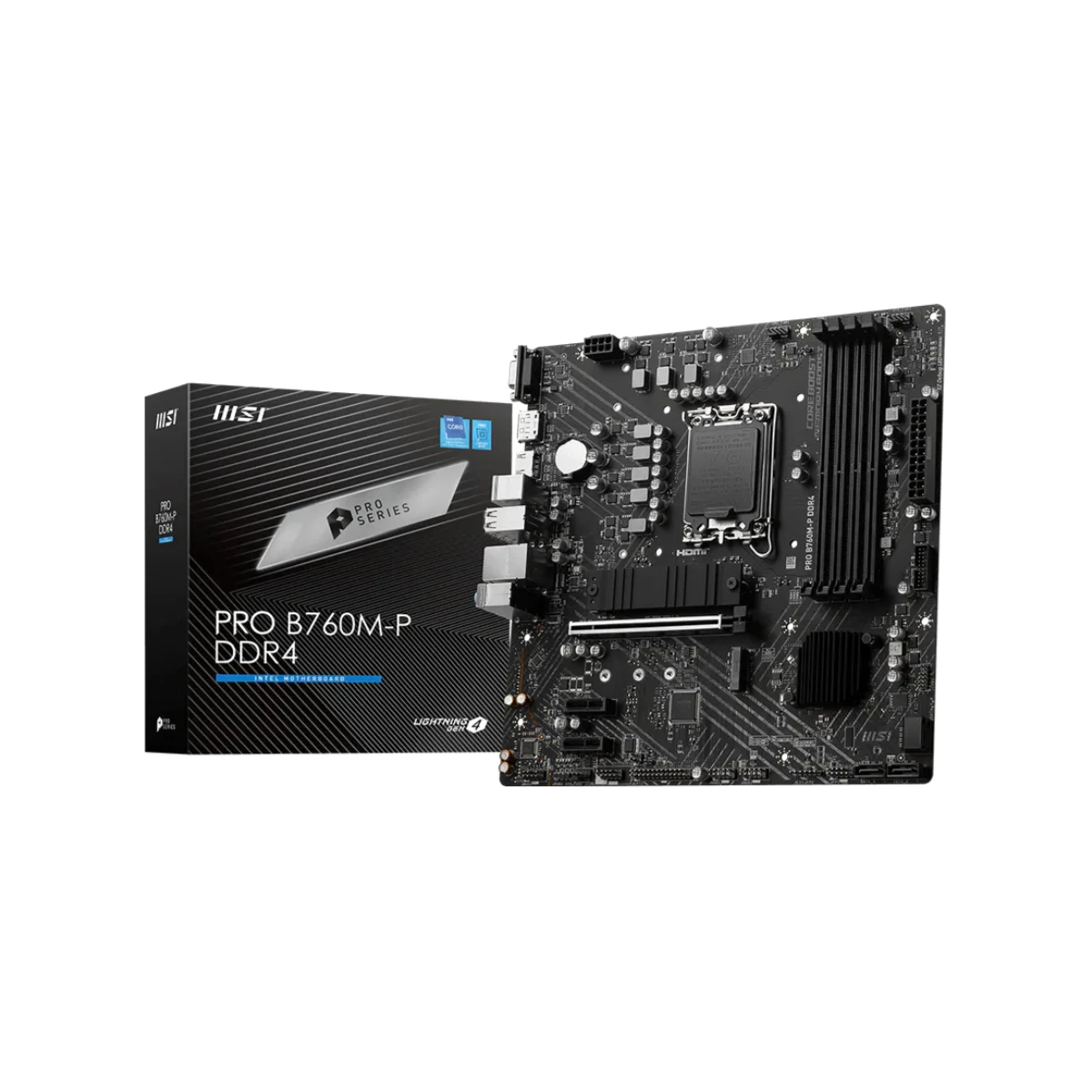 MSI PRO B760M-P DDR4 Micro-ATX Motherboard Intel LGA 1700 - 911-7E02-006