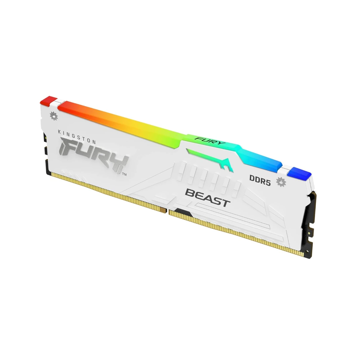 Kingston FURY Beast RGB DDR5 32GB 6000MT/s CL36 Desktop RAM Memory - White - KF560C36BWEA-32 view 2